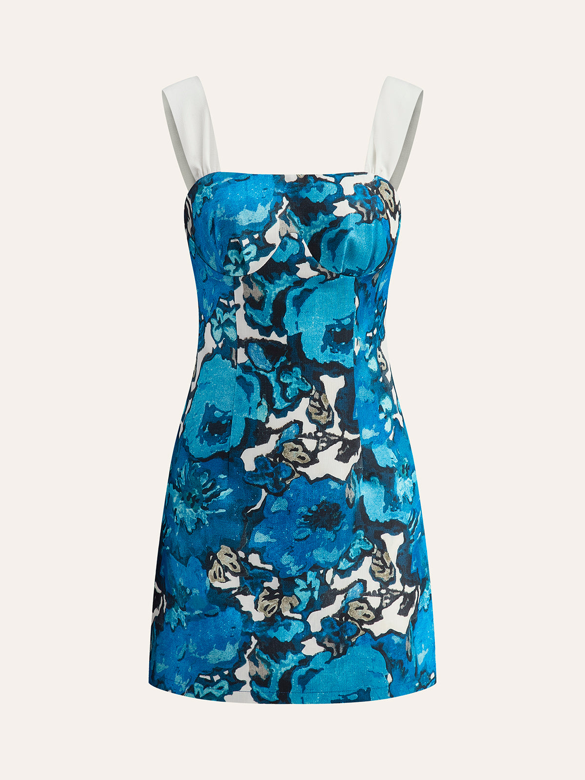 Floral Print Cami Dress-Chicvia