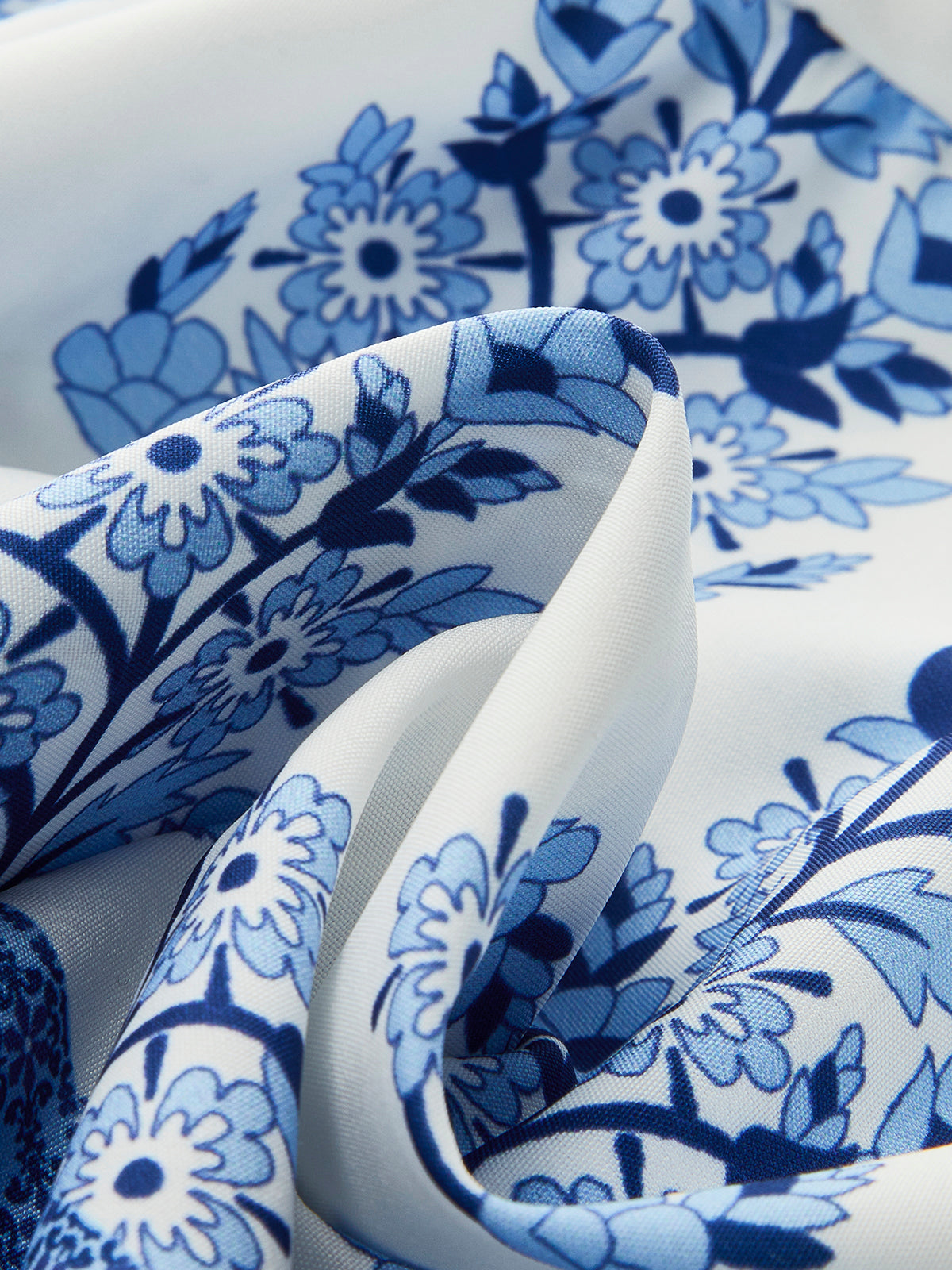 Floral Print Tie-Strap Dress-Chicvia