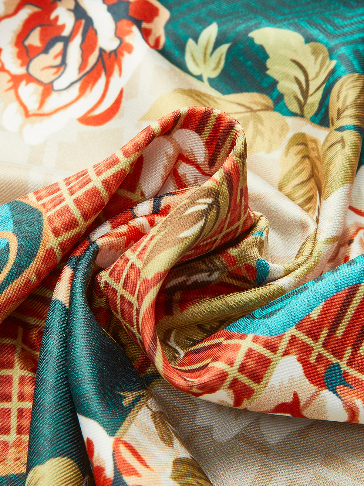 Halter Neck Back-Tie Floral Dress-Chicvia