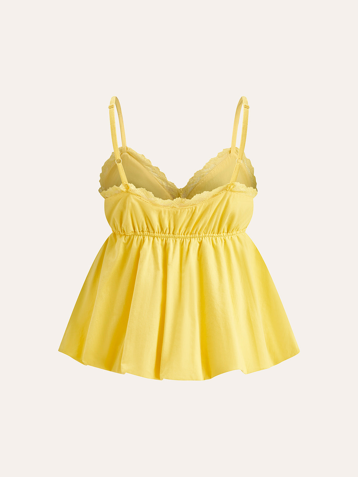 Lace-Trimmed V-Neck Cami Top-Chicvia