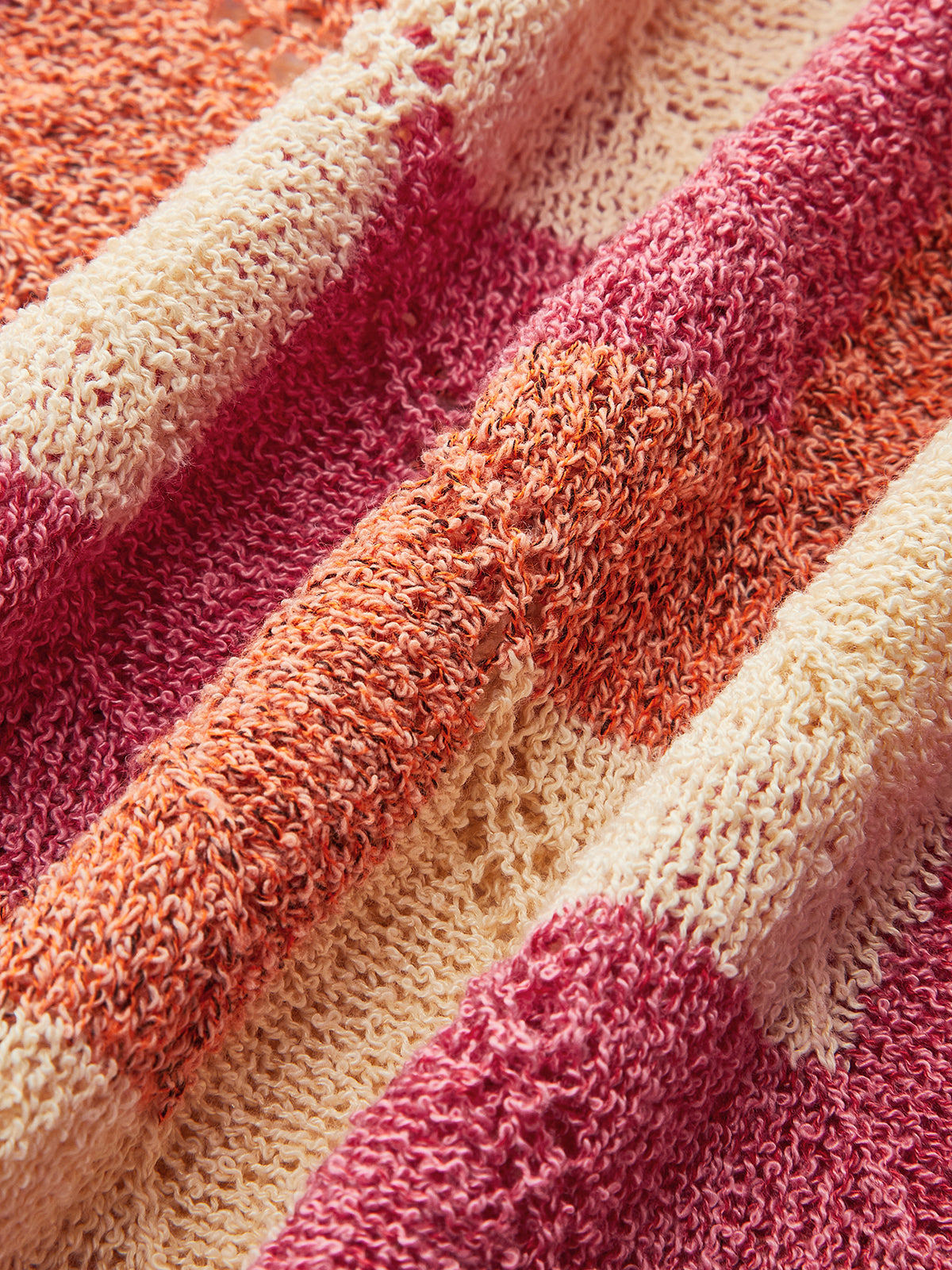 Color Block Halter Knotted Split Sweater Dress-Chicvia