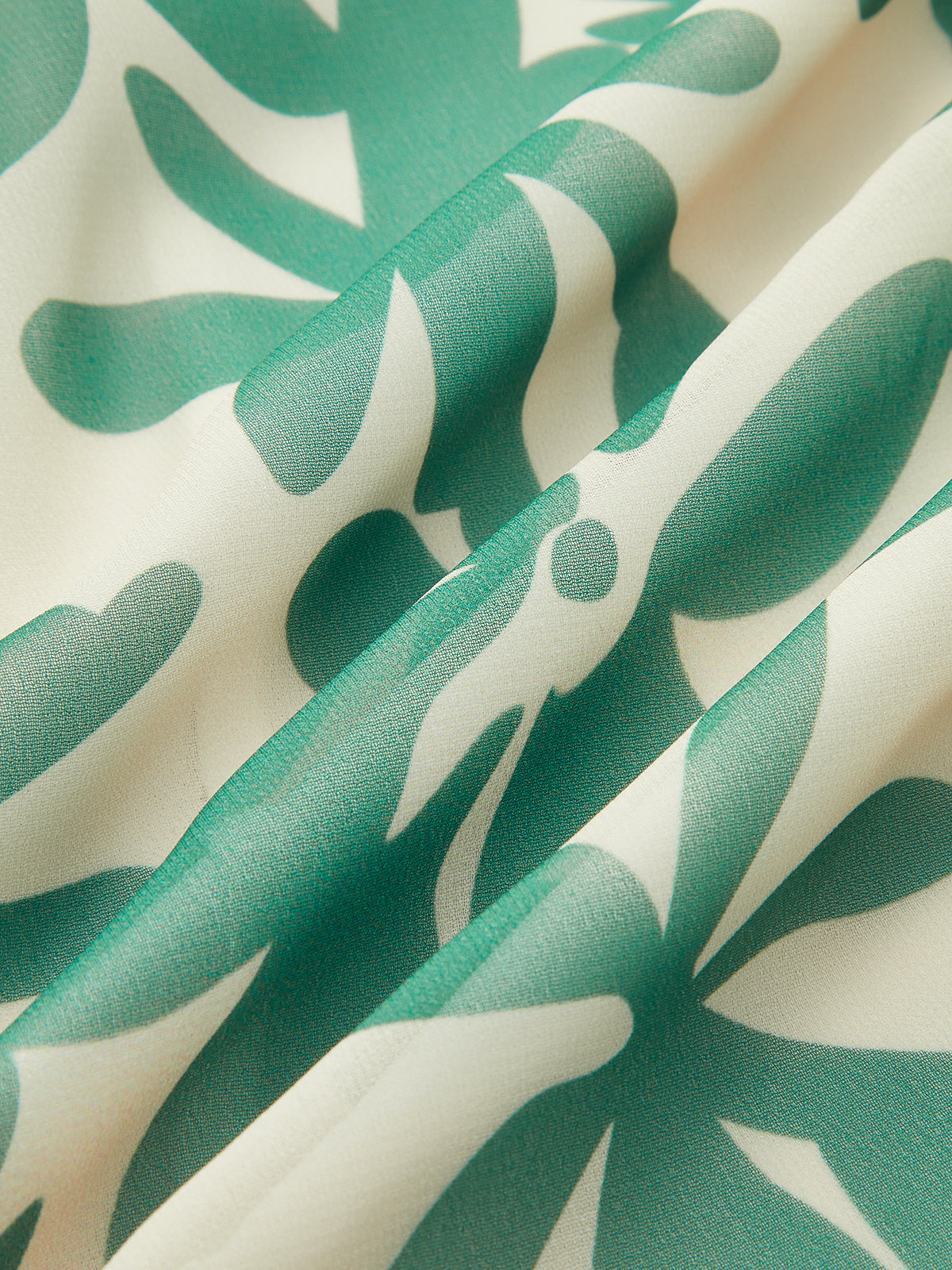 Floral Print Strapless Dress With Ruffled Detail-Chicvia