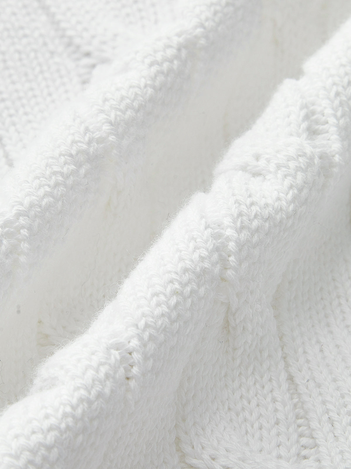 Cotton Denim Collar Knit Top-Chicvia