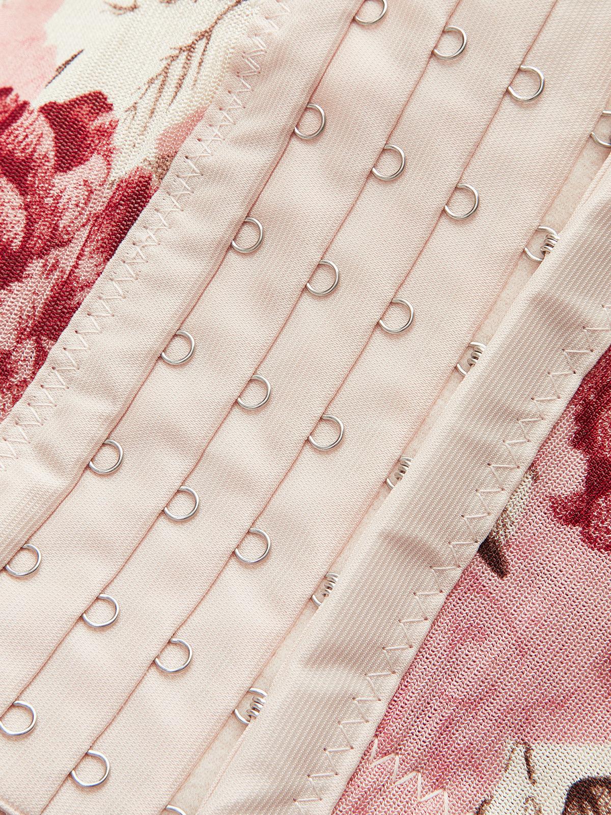 Floral Print Corset Top-Chicvia