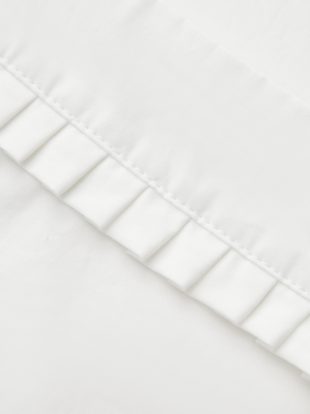 Pleated Square Neck Buttoned Top-Chicvia