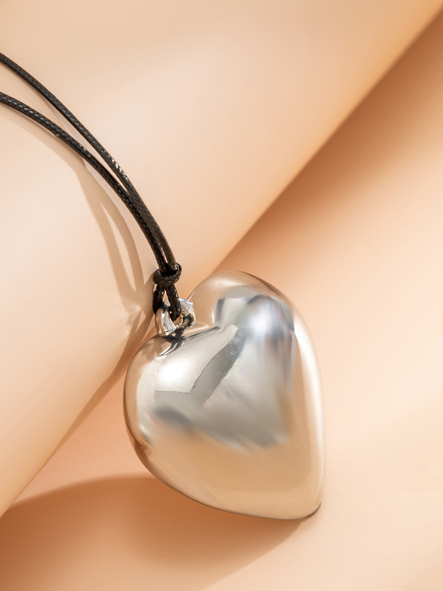 Heart Pendant Necklace-Chicvia