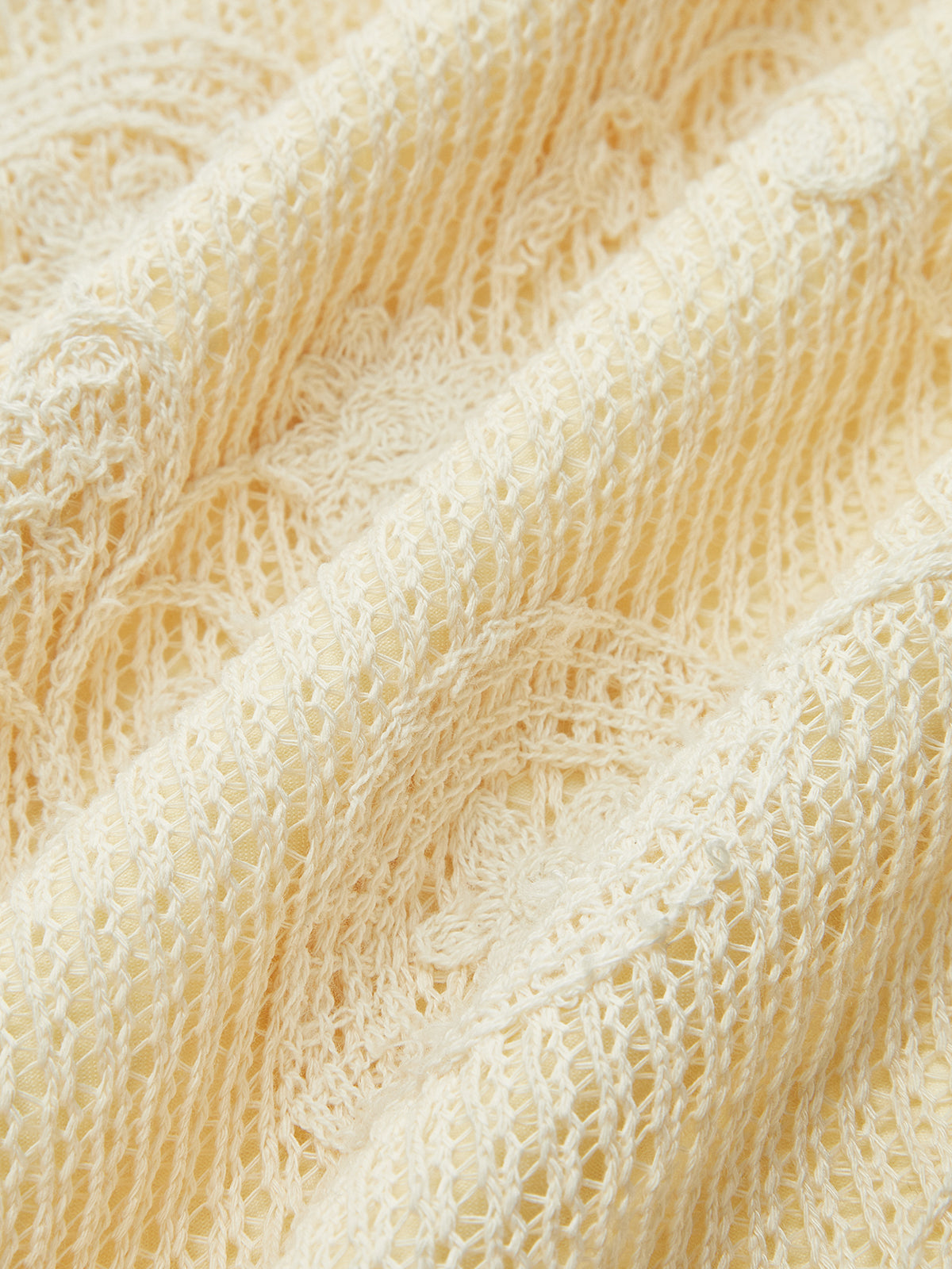 Crochet Belted Midi Dress-Chicvia