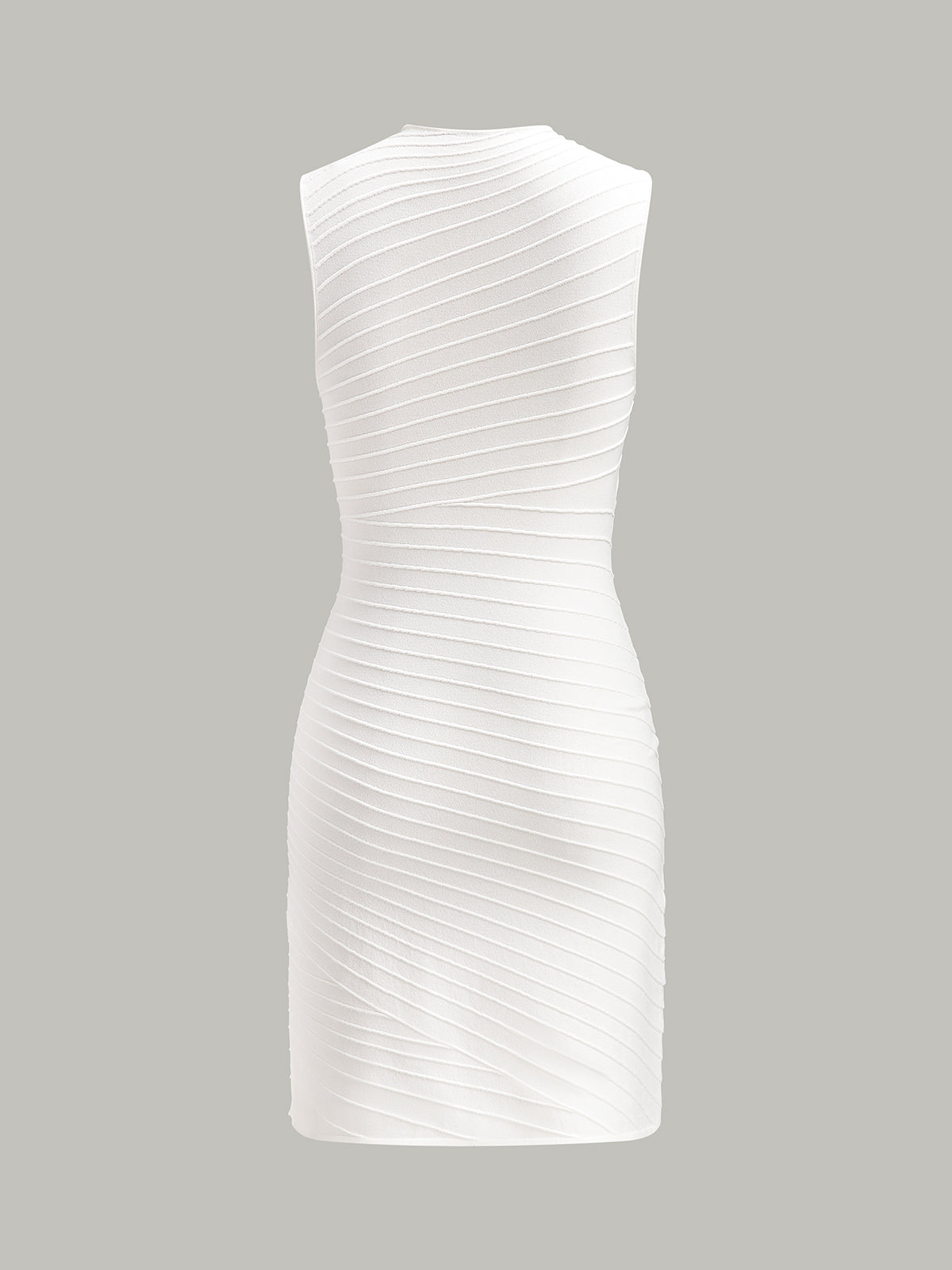 Cut-Out Chain Detail Knit Dress-Chicvia