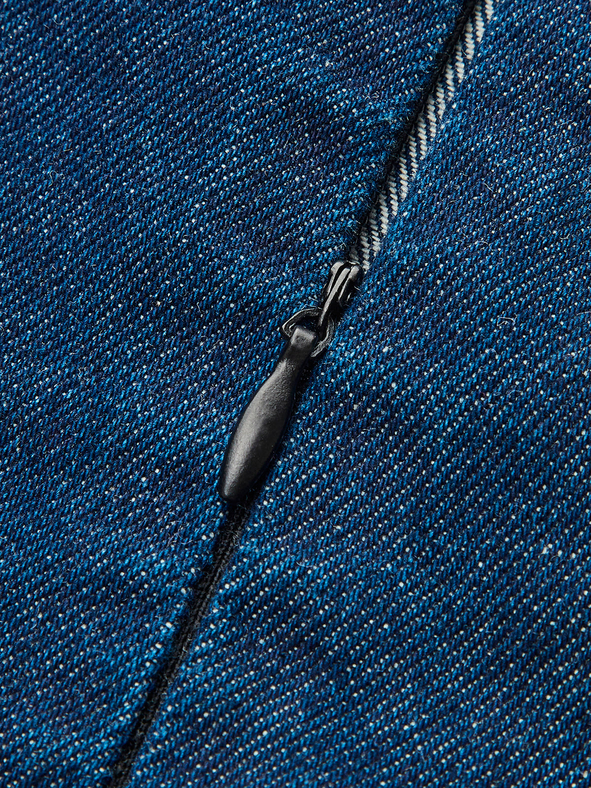 Cross-Back Denim Flared Dress-Chicvia