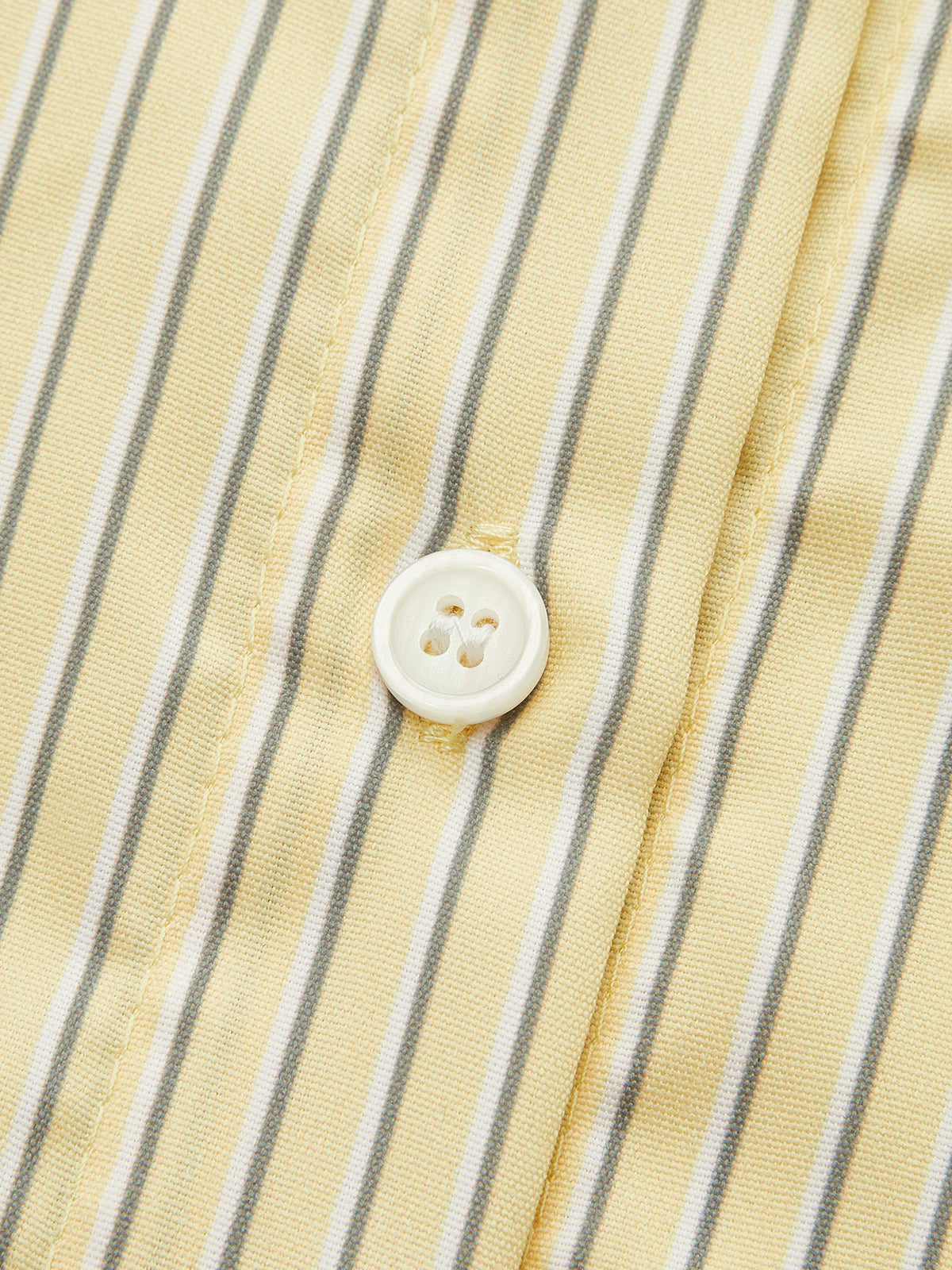 Pocketed Striped Shirt-Chicvia