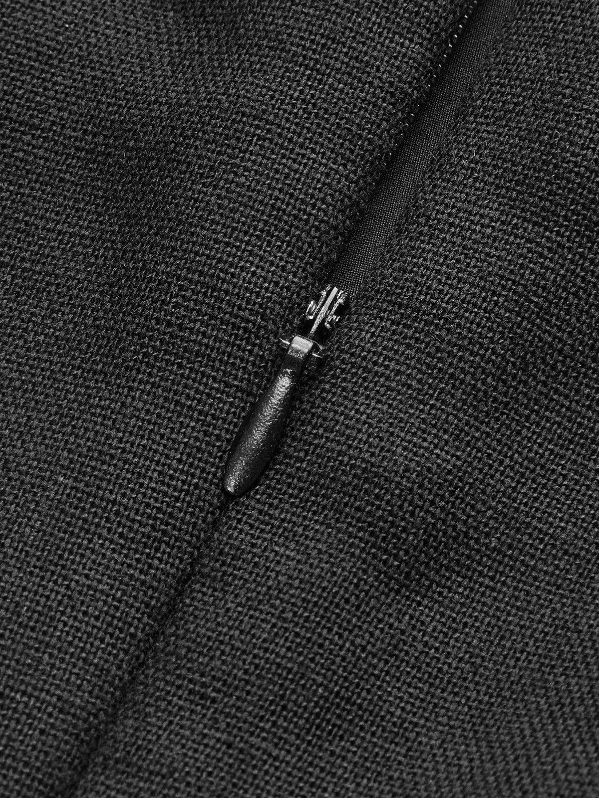 Color Block Halter Neck Linen Blend Dress-Chicvia