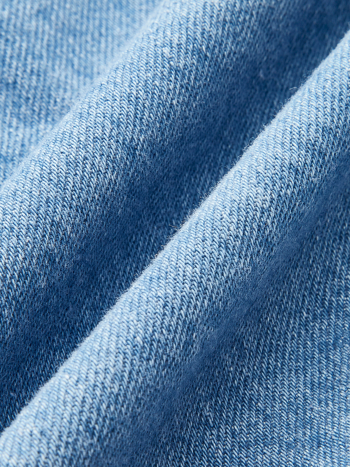 Halter Neck Buckle Detail Denim Dress-Chicvia