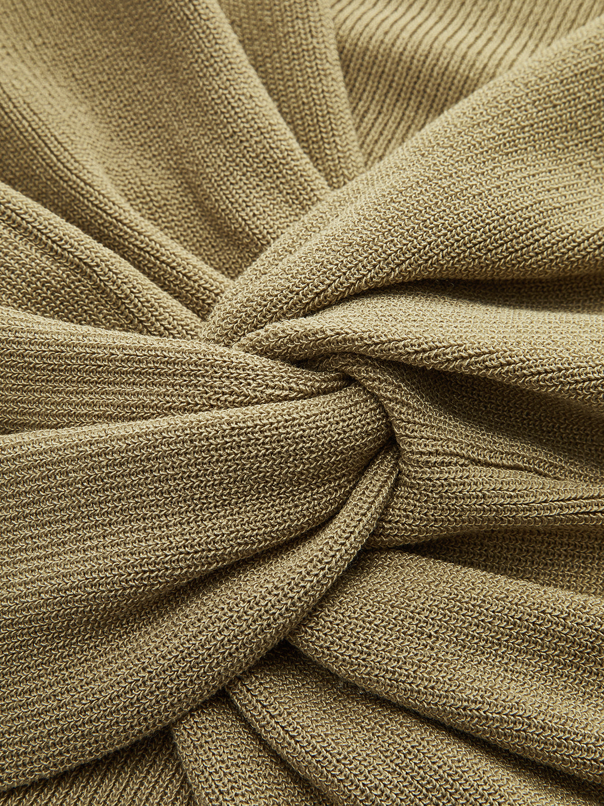 Knit Twist-Front Tank Top-Chicvia