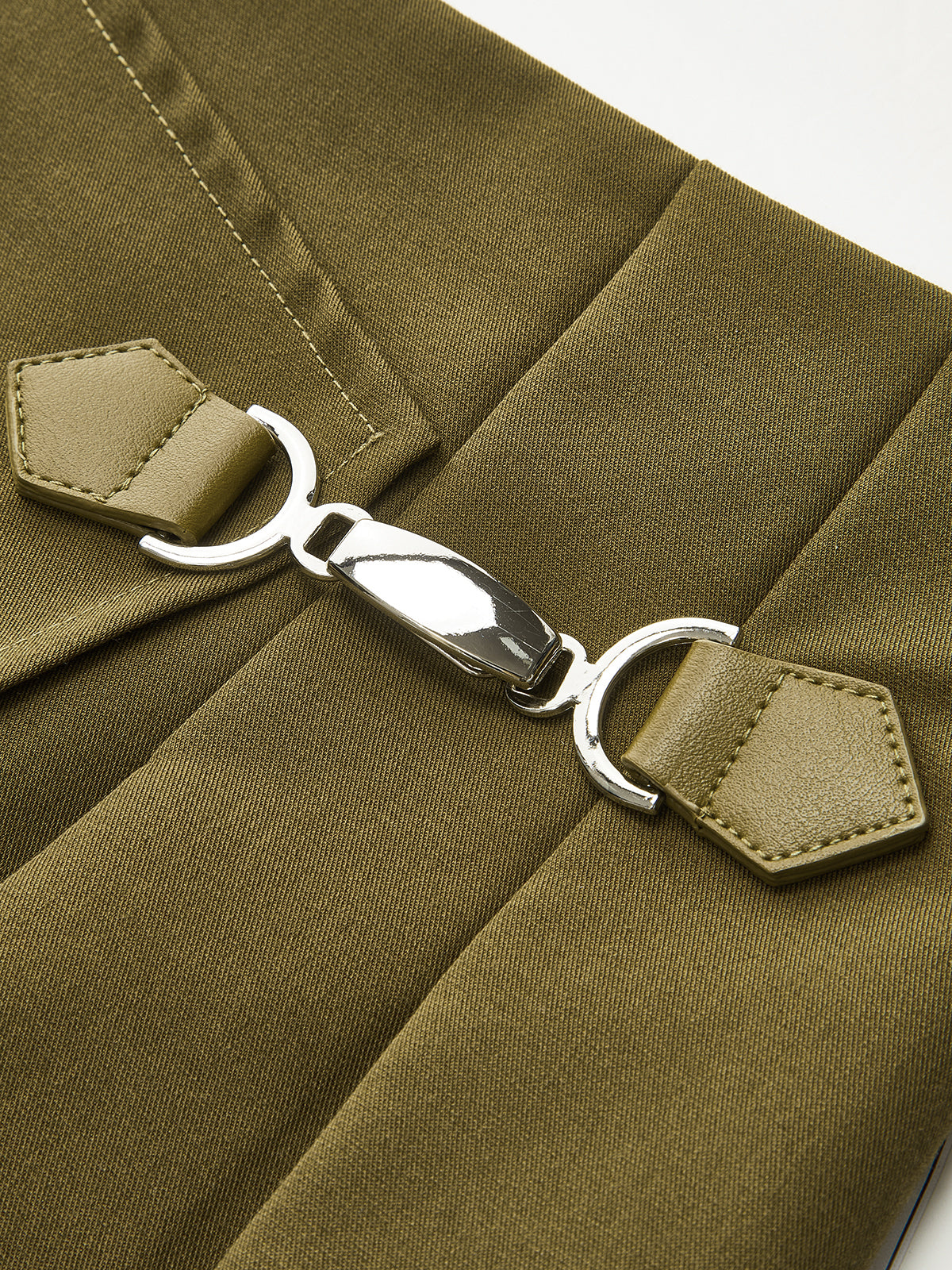 Pocketed Wrap Pleated Skirt-Chicvia