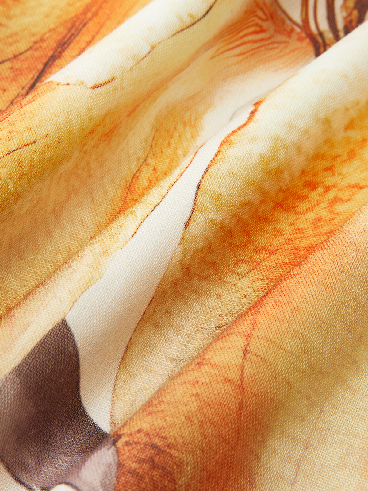 Floral-Print Midi Dress-Chicvia