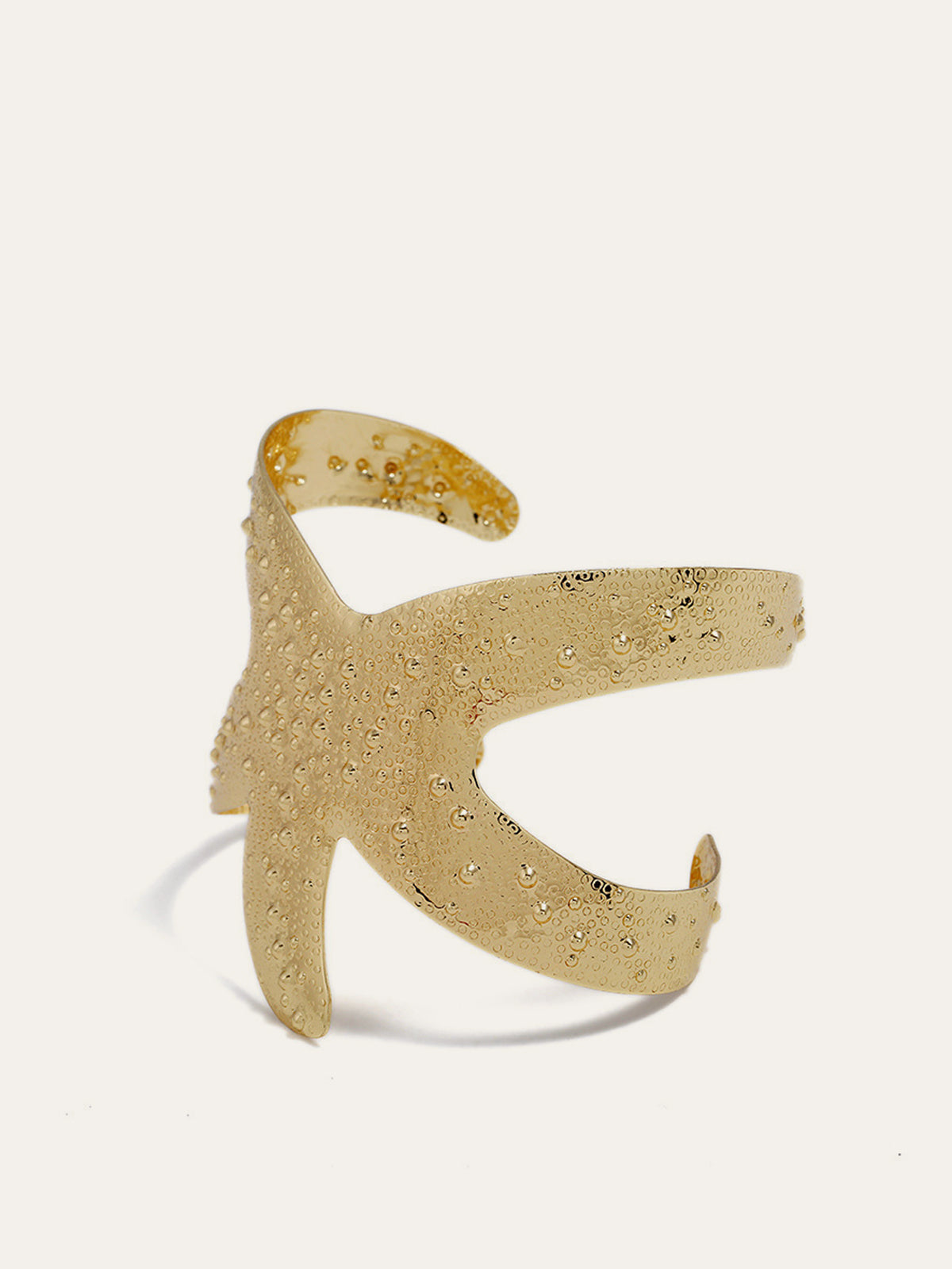 Golden Starfish Cuff Bracelet-Chicvia