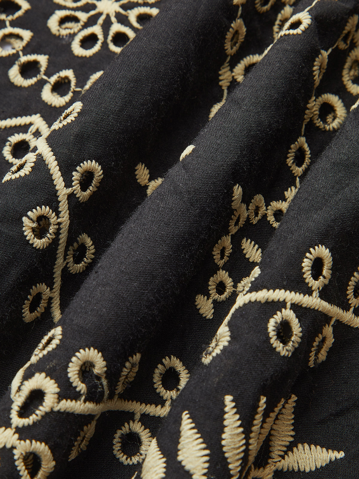 Embroidered Cut-out Maxi Dress-Chicvia