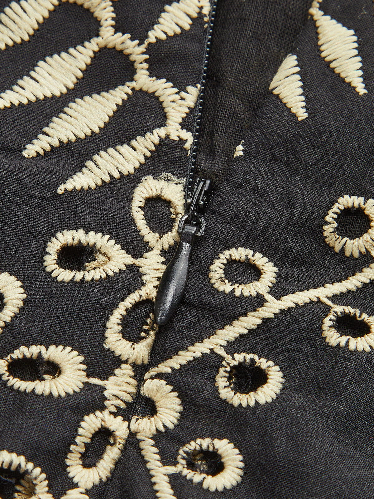 Embroidered Cut-out Maxi Dress-Chicvia