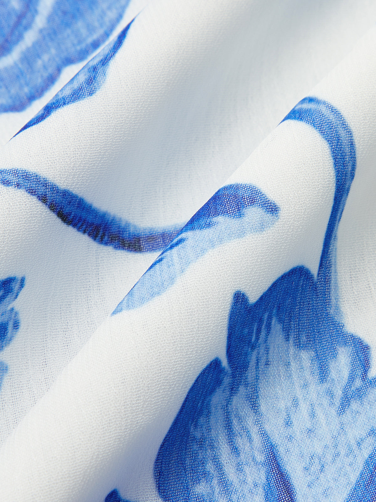 Belted Ruffled Floral Print Maxi Dress-Chicvia