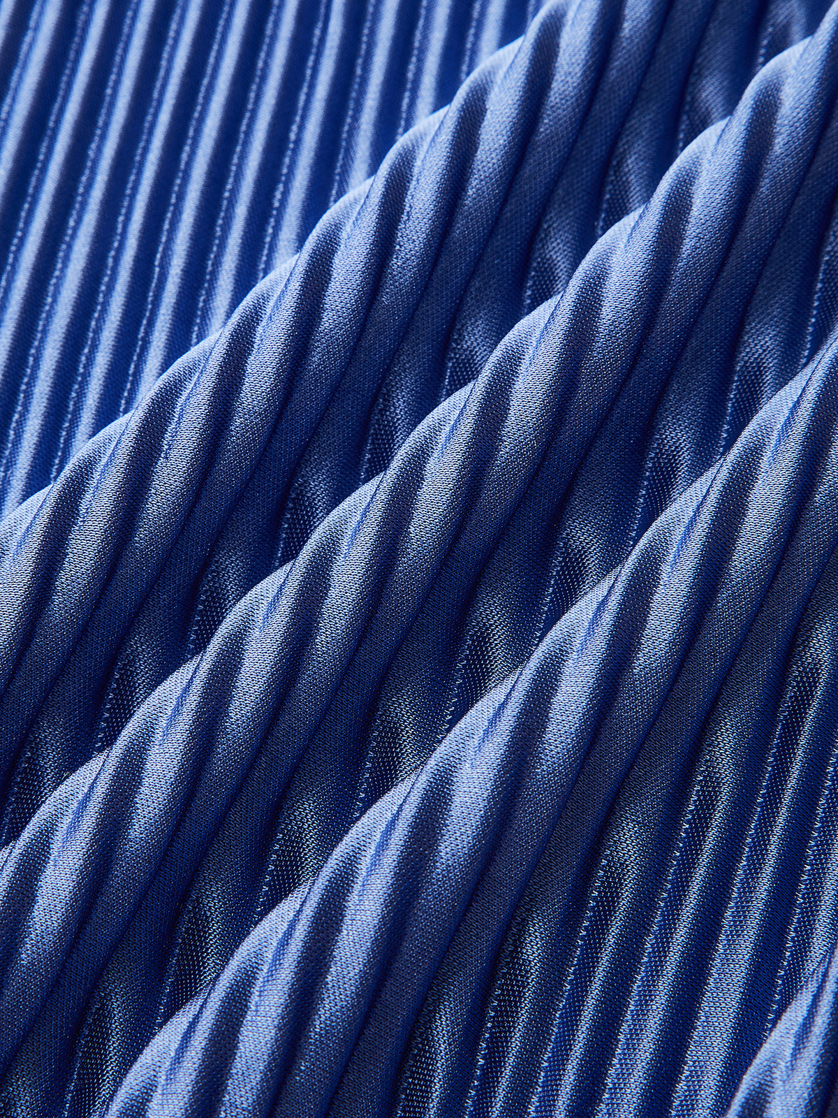 Pleated Twist-Front Midi Dress-Chicvia