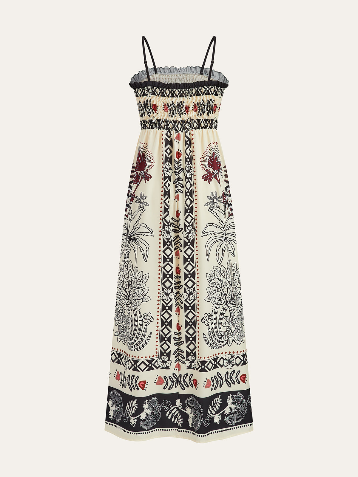 Ethnic-Style Printed  Maxi Dress-Chicvia