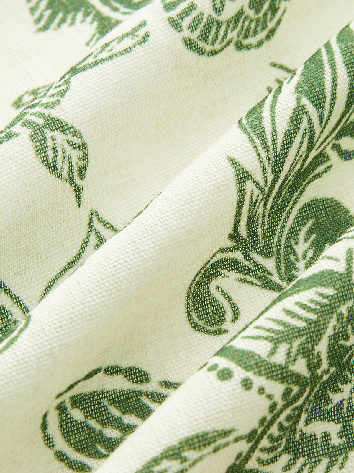 Paisley Print Button-Front Shirt-Chicvia