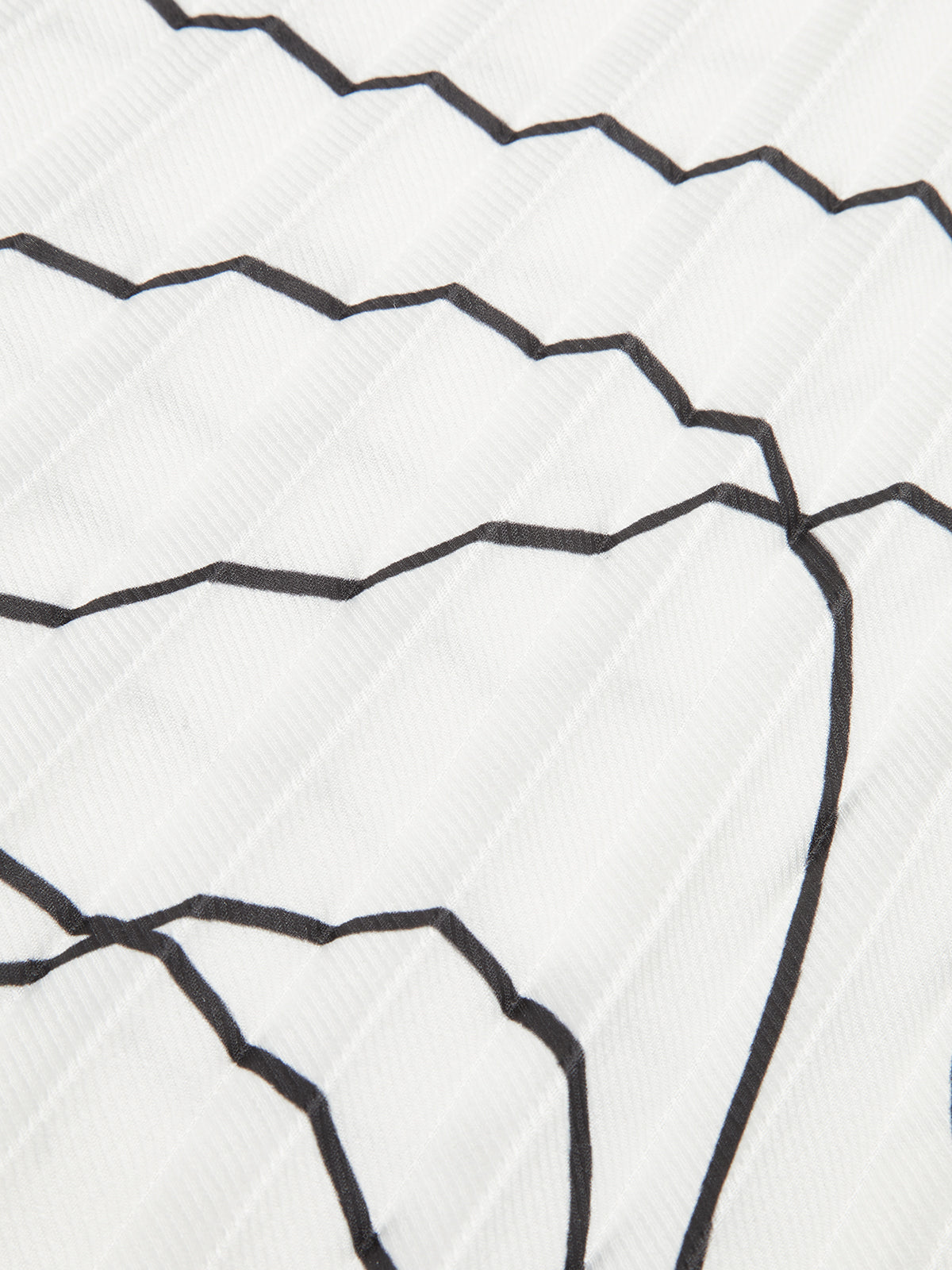 Pleated Abstract Print Skirt-Chicvia