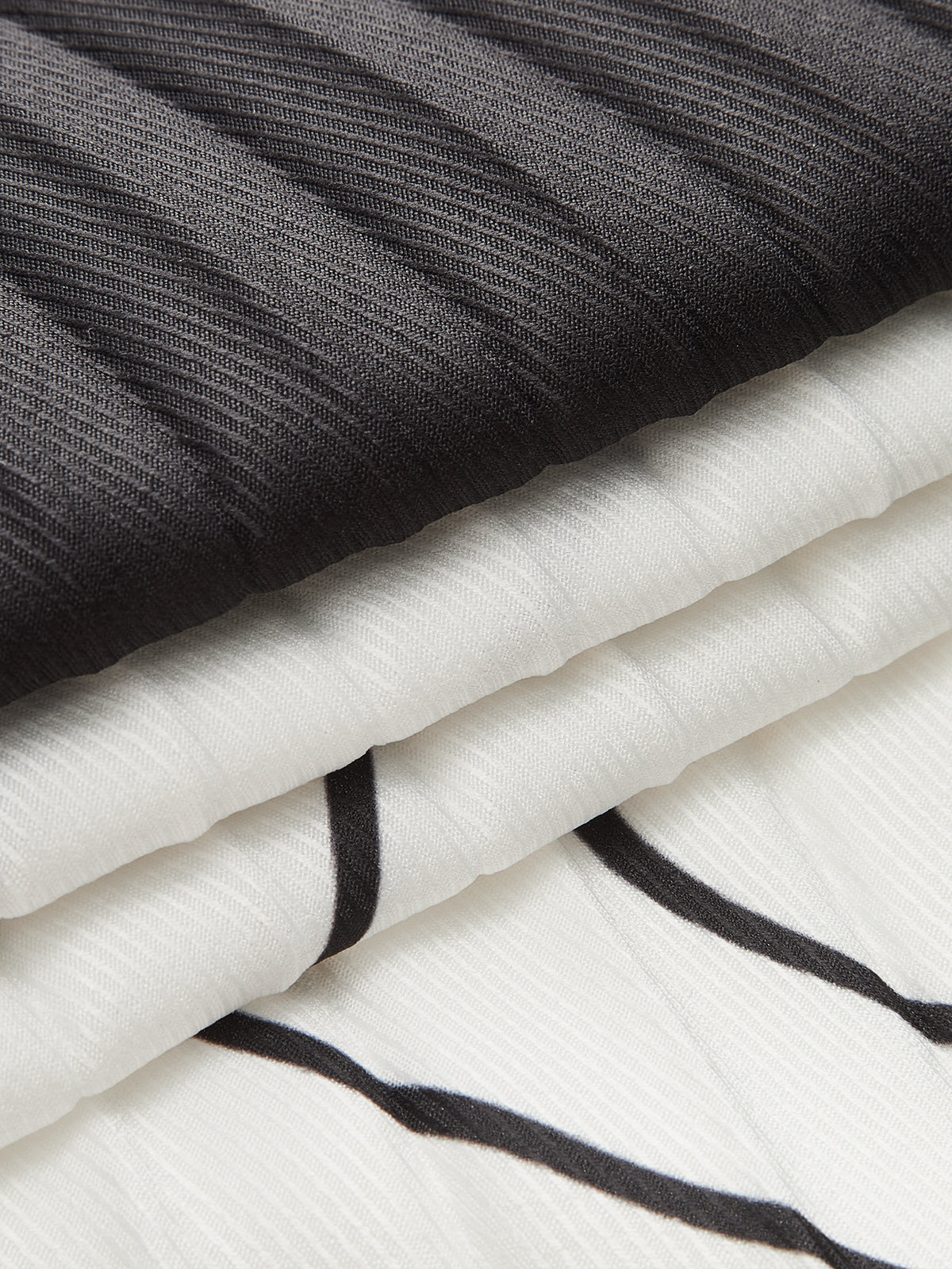 Pleated Abstract Print Skirt-Chicvia