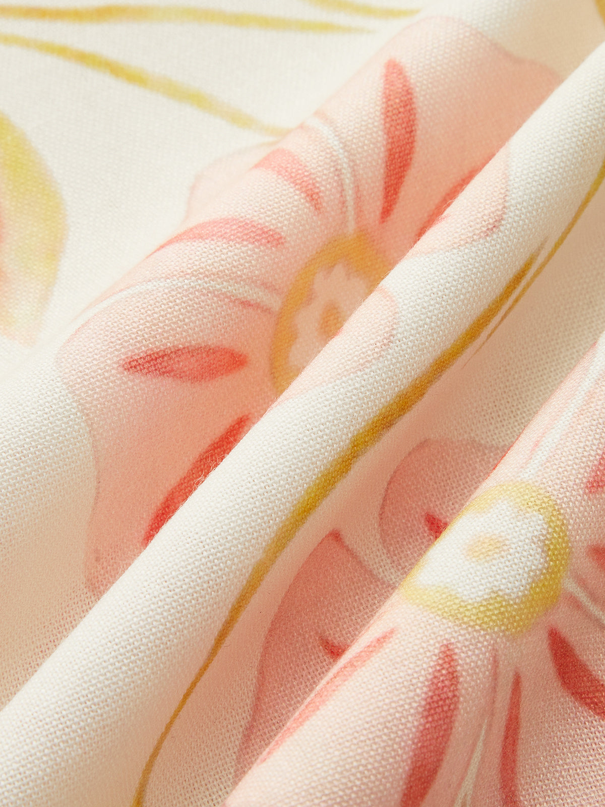 Floral Print Maxi Skirt-Chicvia