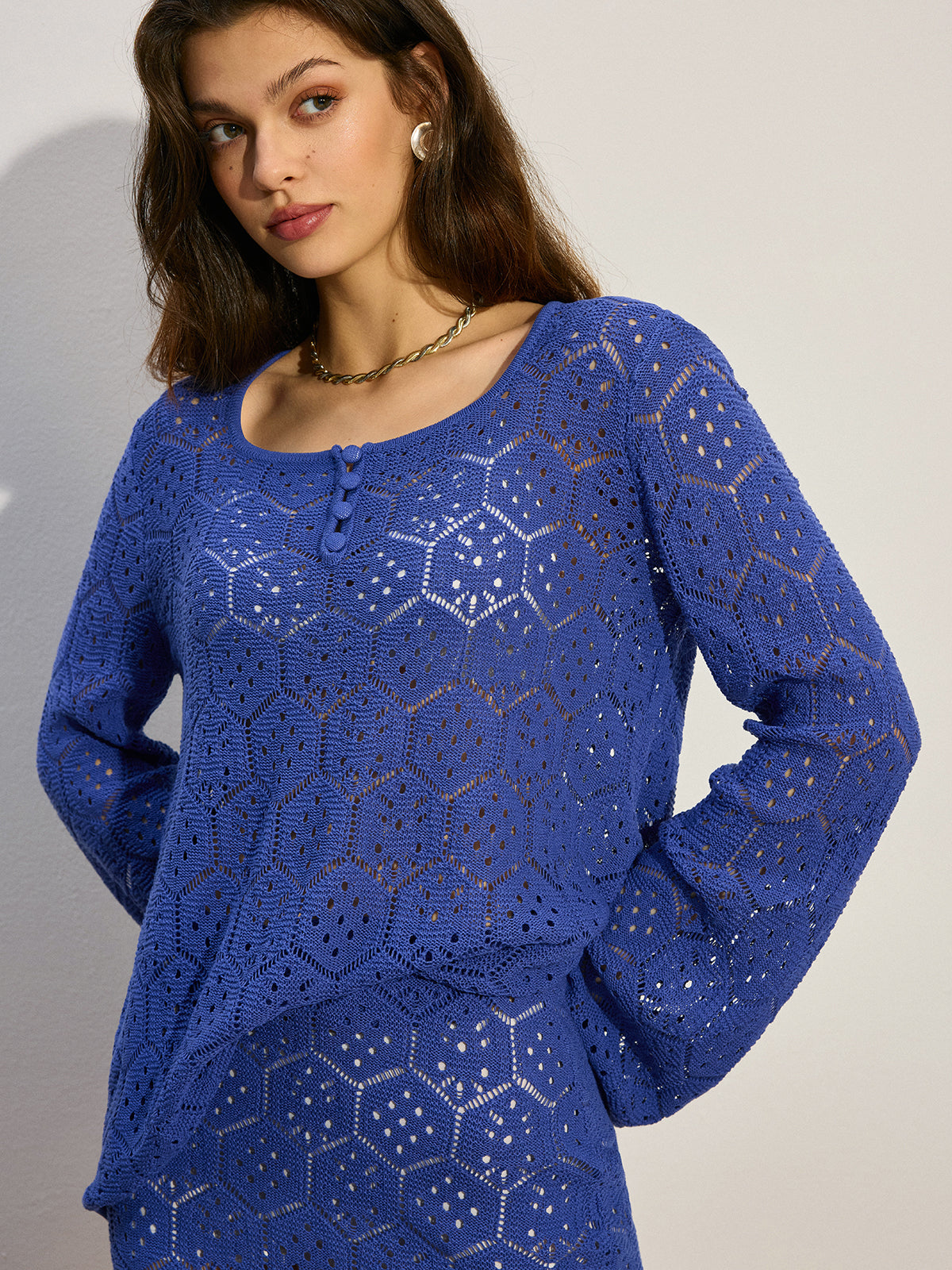 Oversized Knit Sweater Co-ords-Chicvia