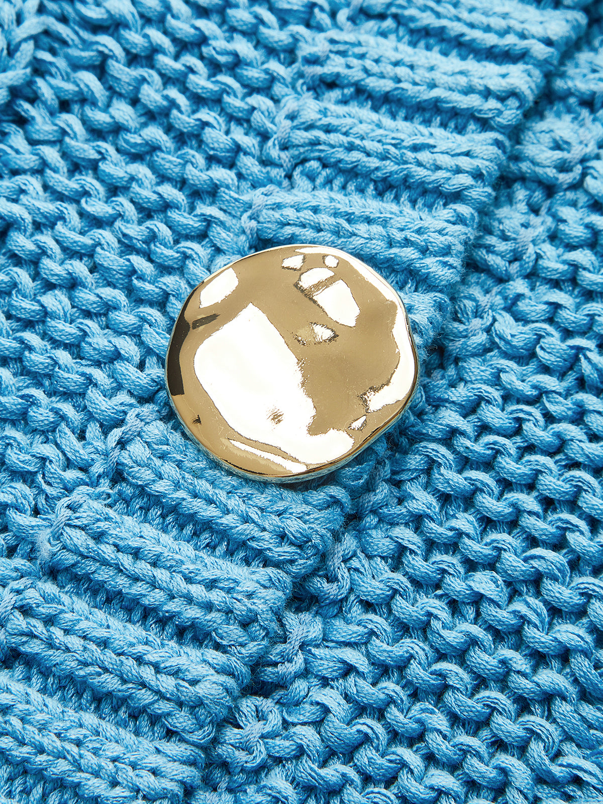 Cable-Knit Sleeveless Buttoned Vest-Chicvia