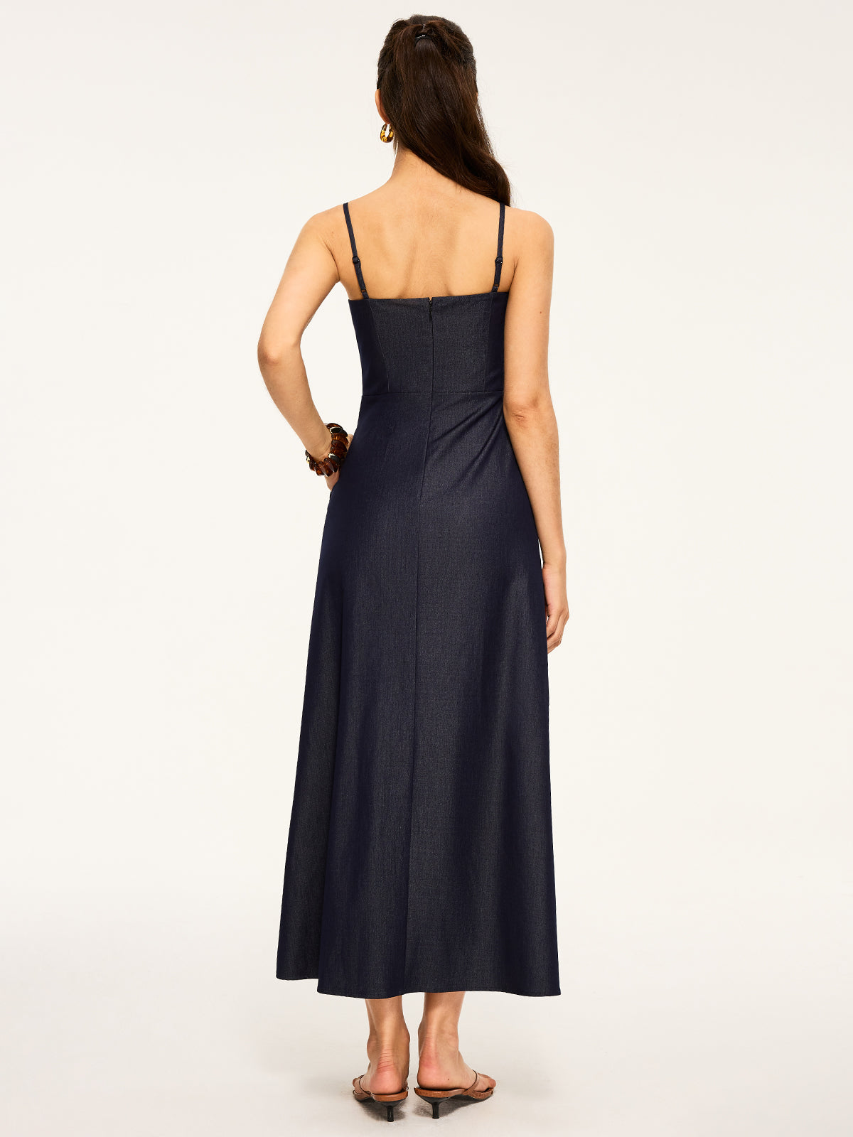 Cut-Out Maxi Dress-Chicvia
