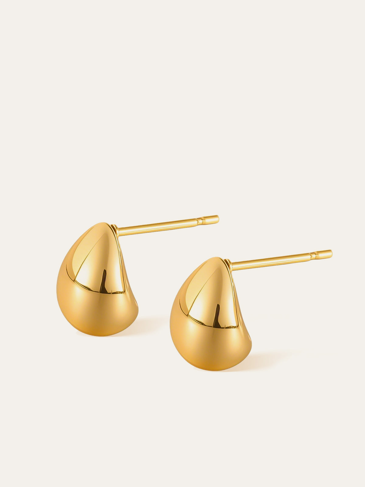 Minimalist Teardrop Stud Earrings-Chicvia