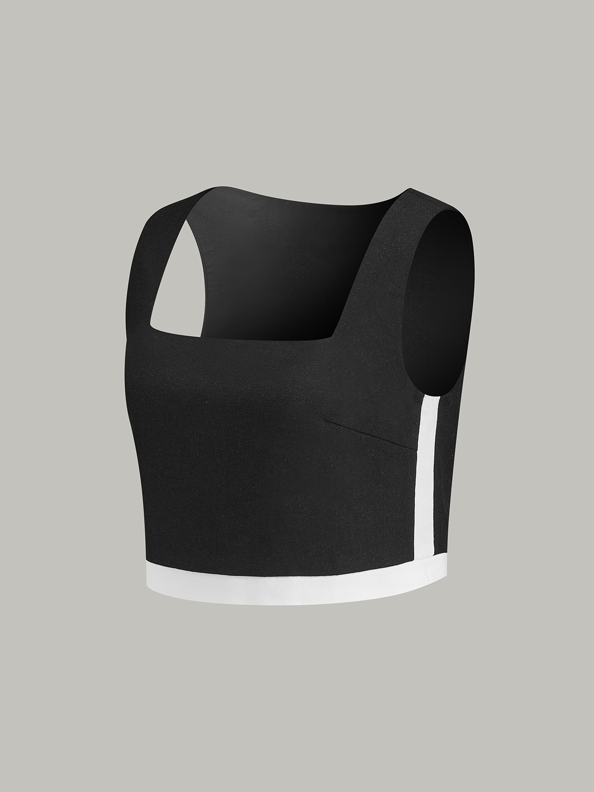 Contrast Trim Skirt Set-Chicvia