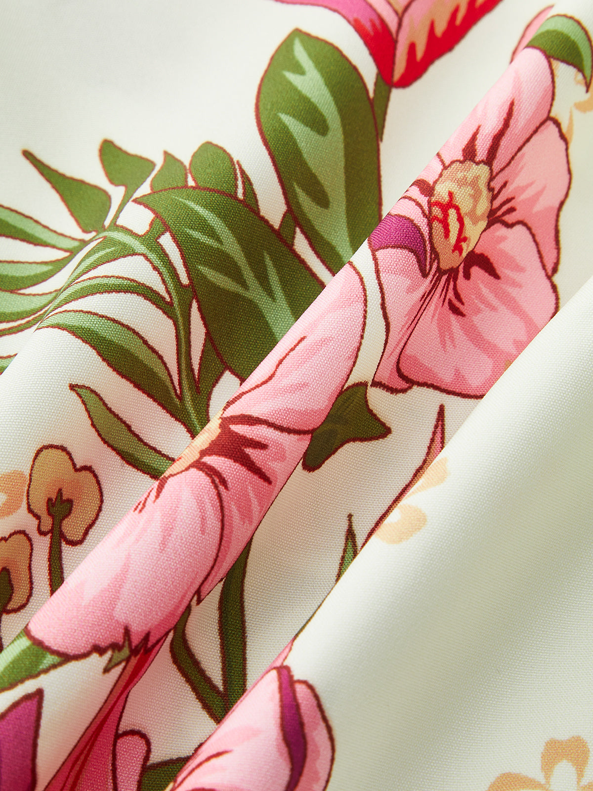 Floral Print V-Neck Tie-Back Bodysuit-Chicvia