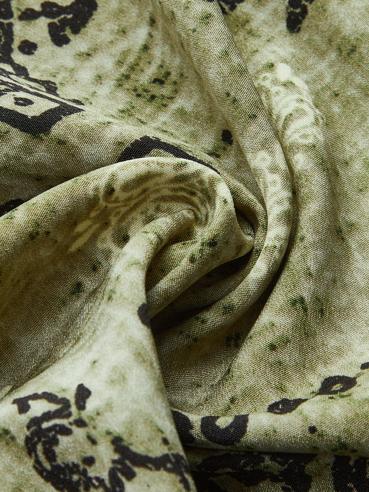 Paisley Print Wide-Leg Pants-Chicvia