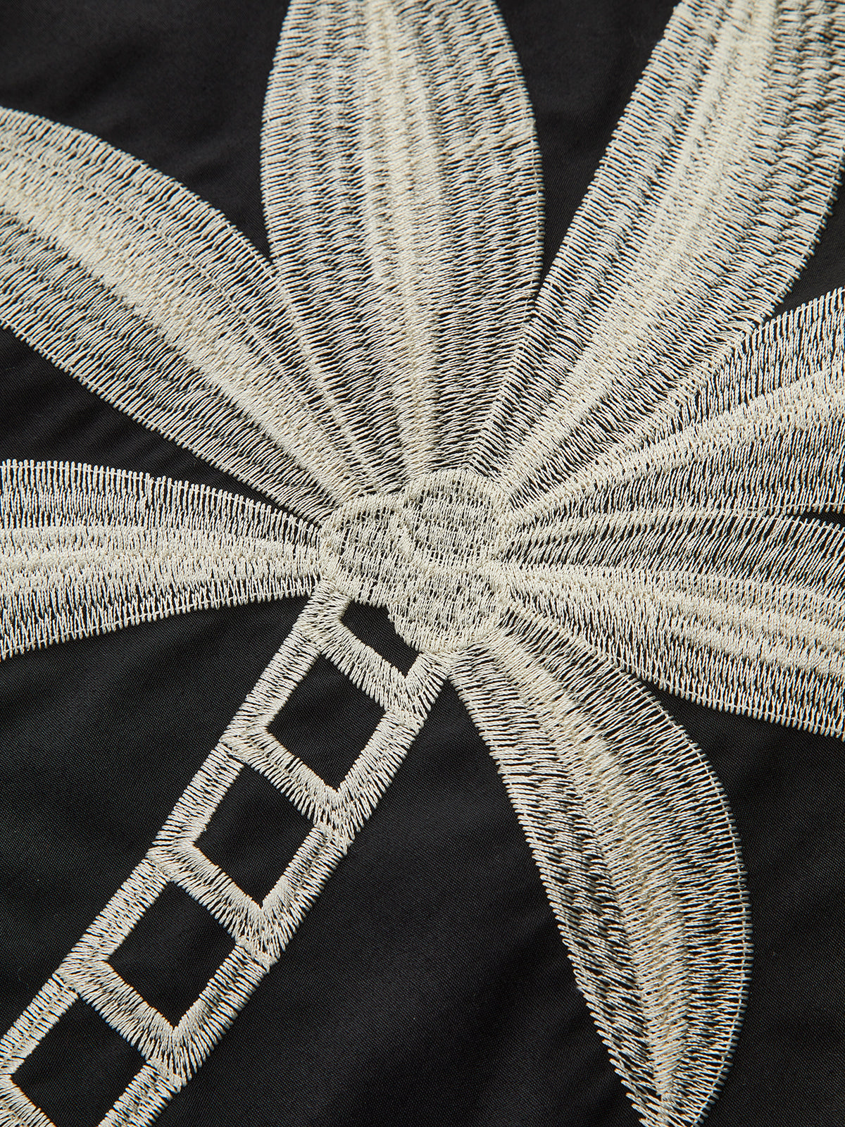 Embroidered High-Waist Wide-Leg Pants-Chicvia