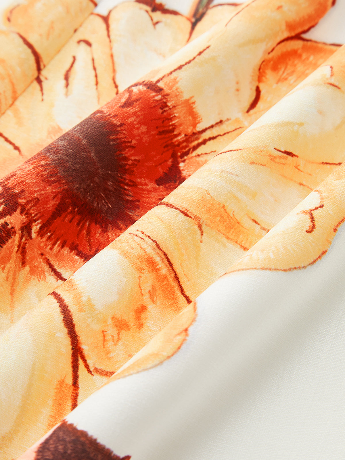 Floral Print Halter Neck Maxi Dress-Chicvia