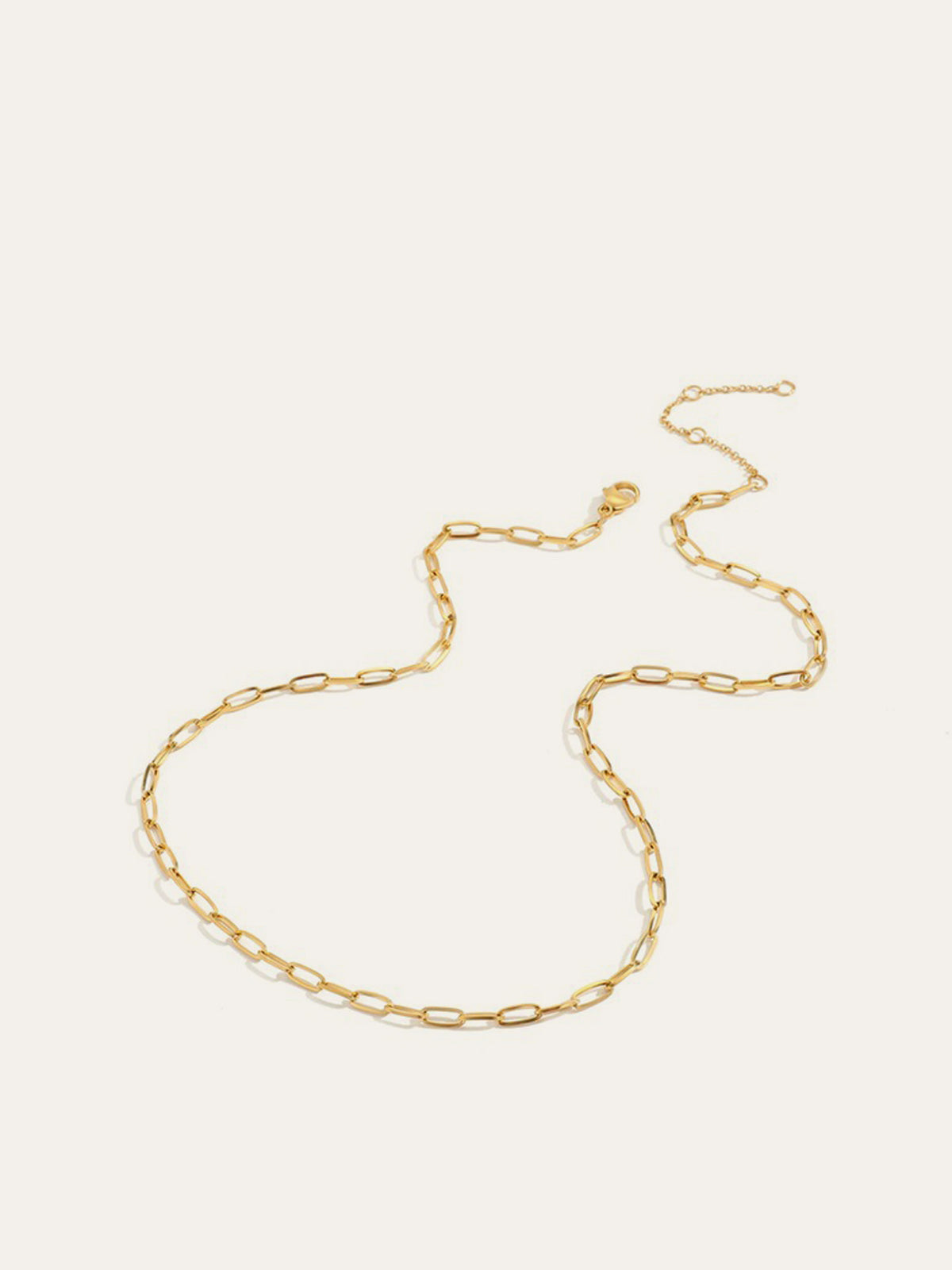 Oval Link Necklace-Chicvia