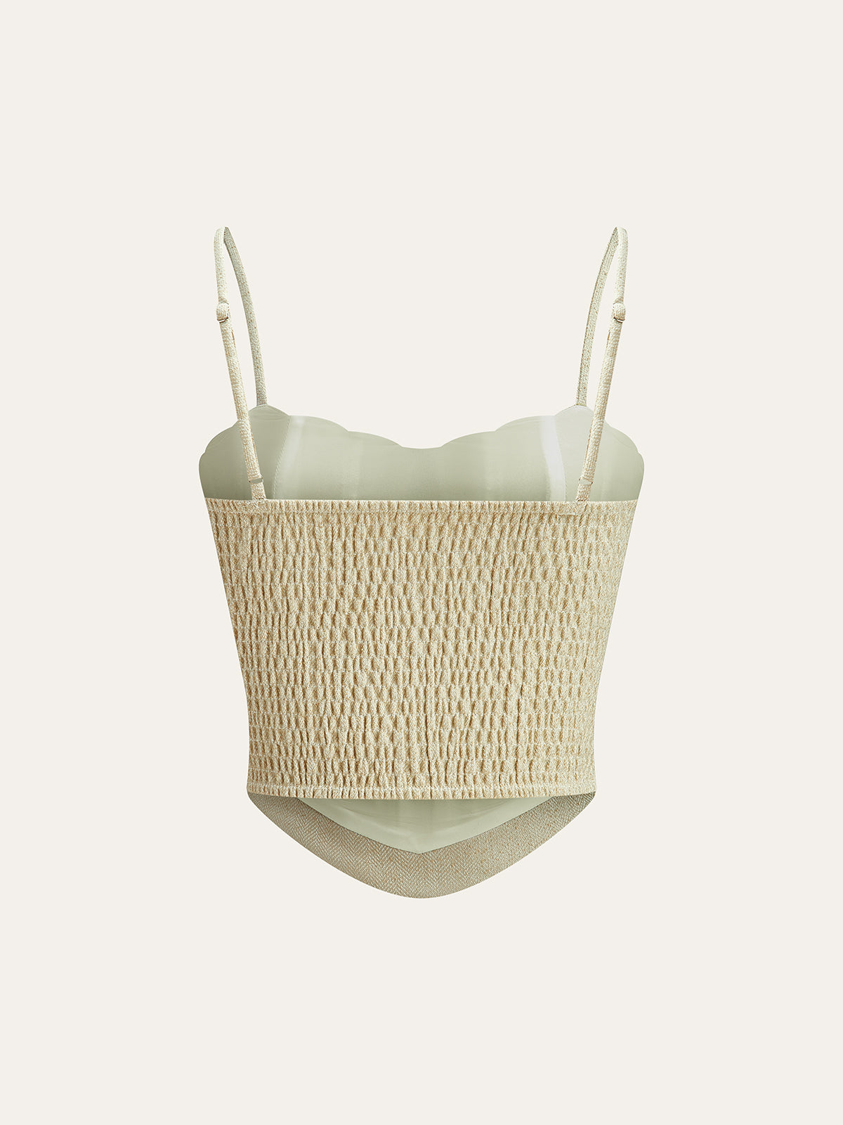 Cotton Blend Corset Top-Chicvia