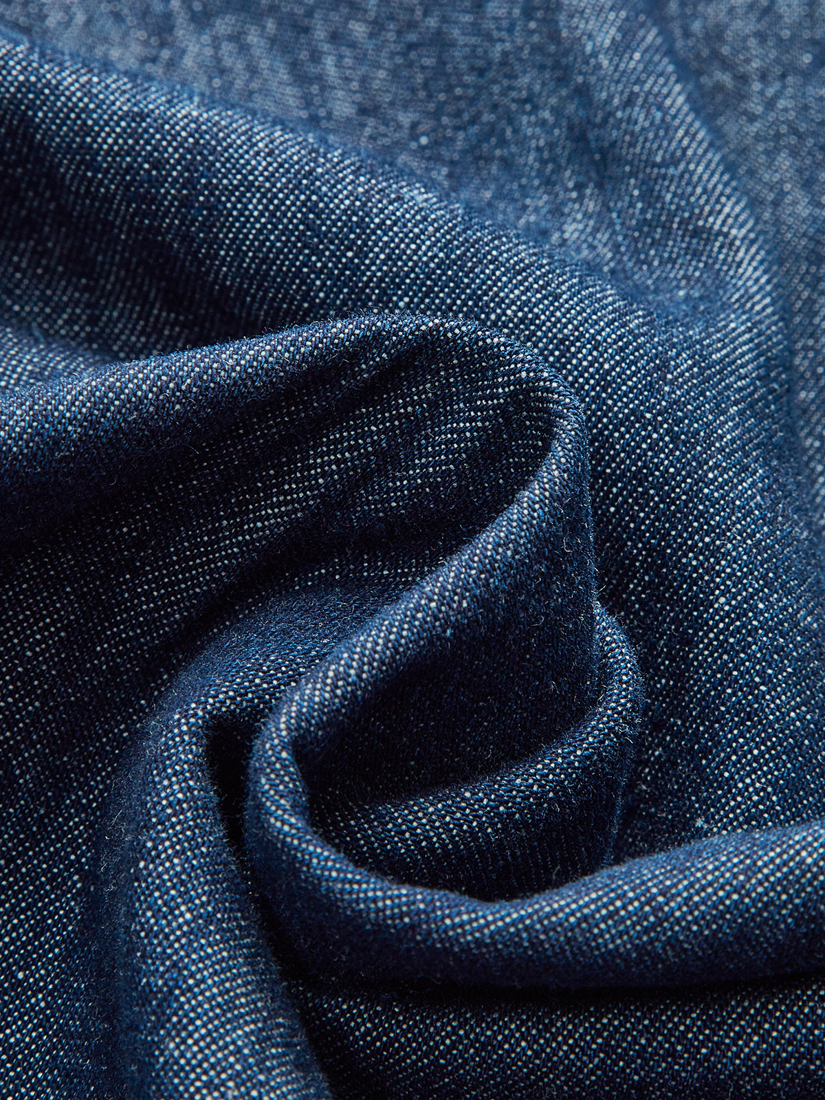 Denim Cut-Out Midi Dress-Chicvia