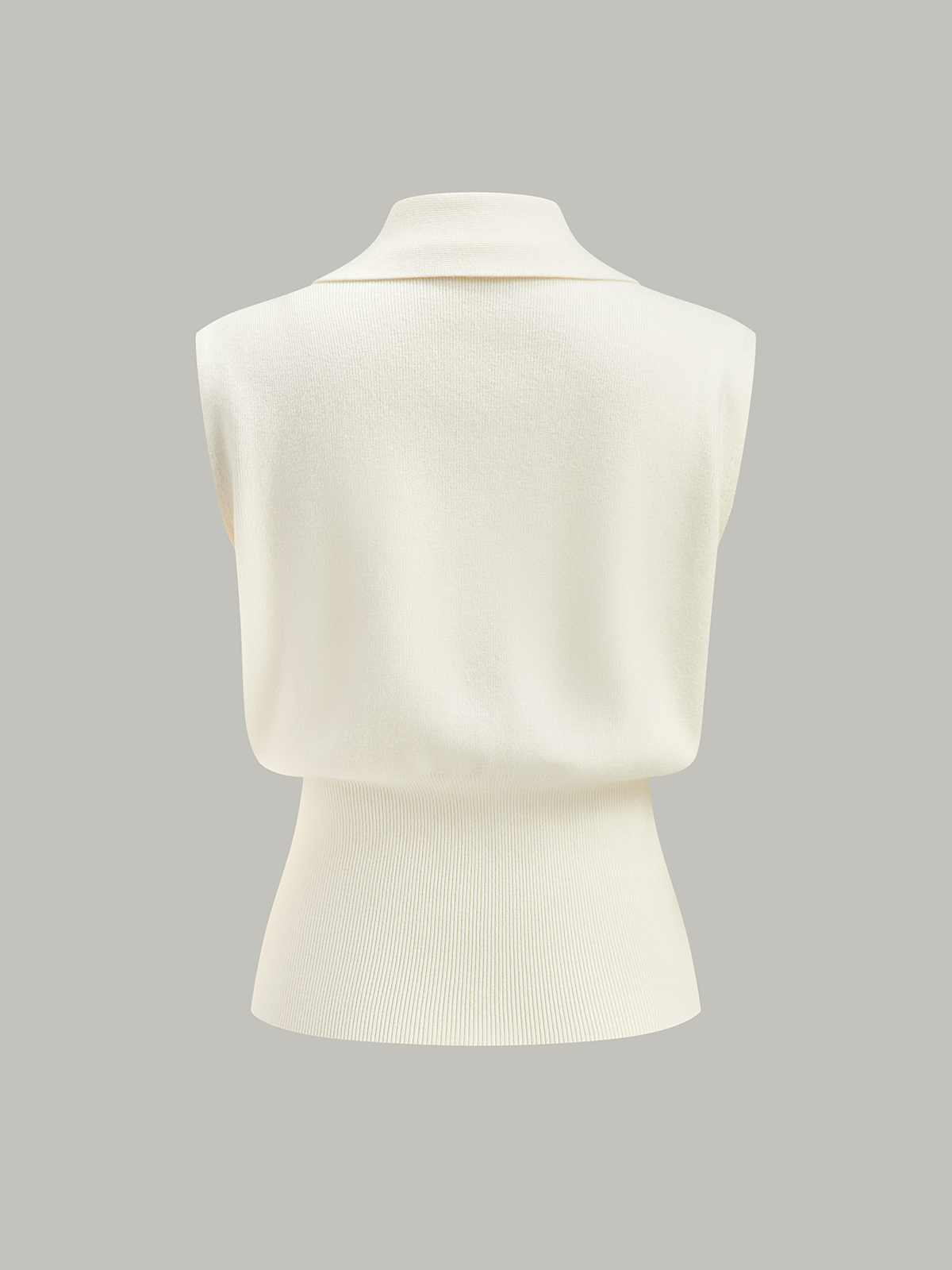 Metal Buttons Knit Vest-Chicvia