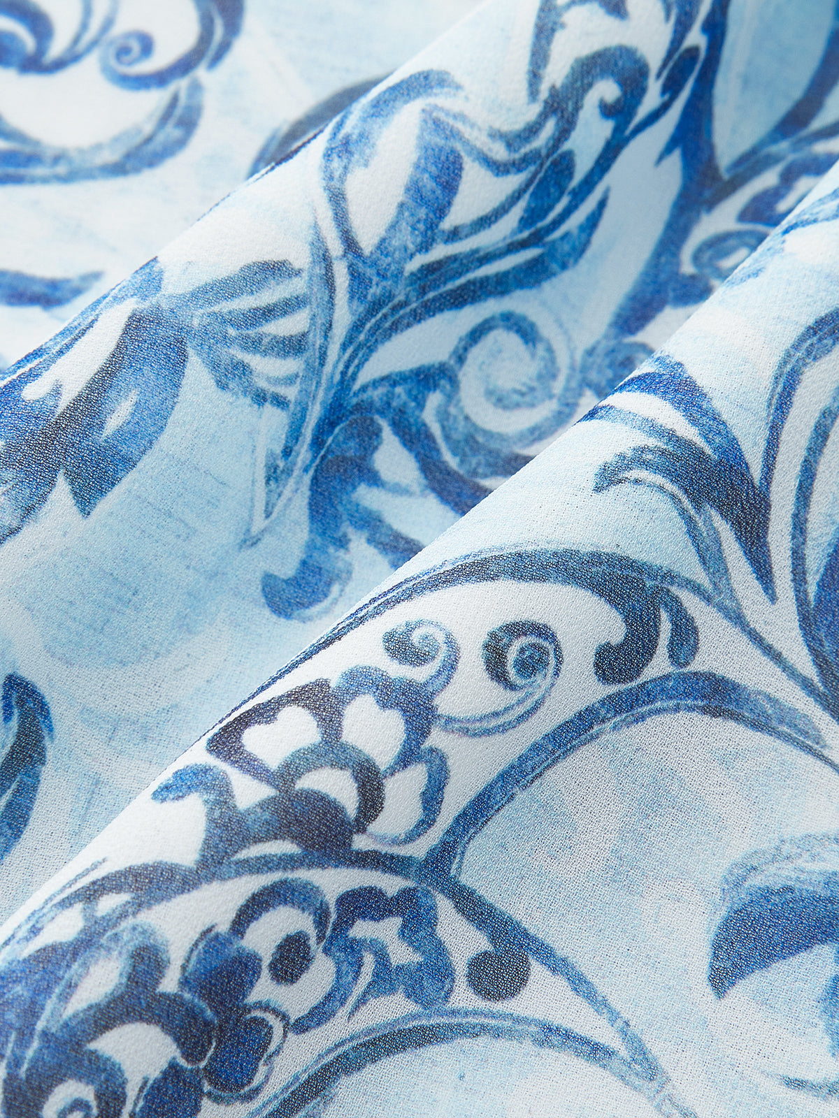 Paisley Print Backless Maxi Dress-Chicvia