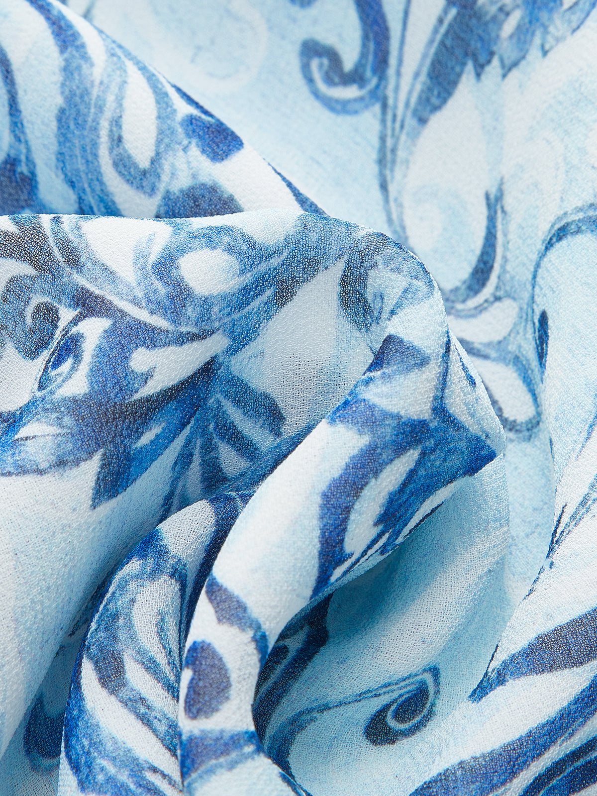 Paisley Print Backless Maxi Dress-Chicvia