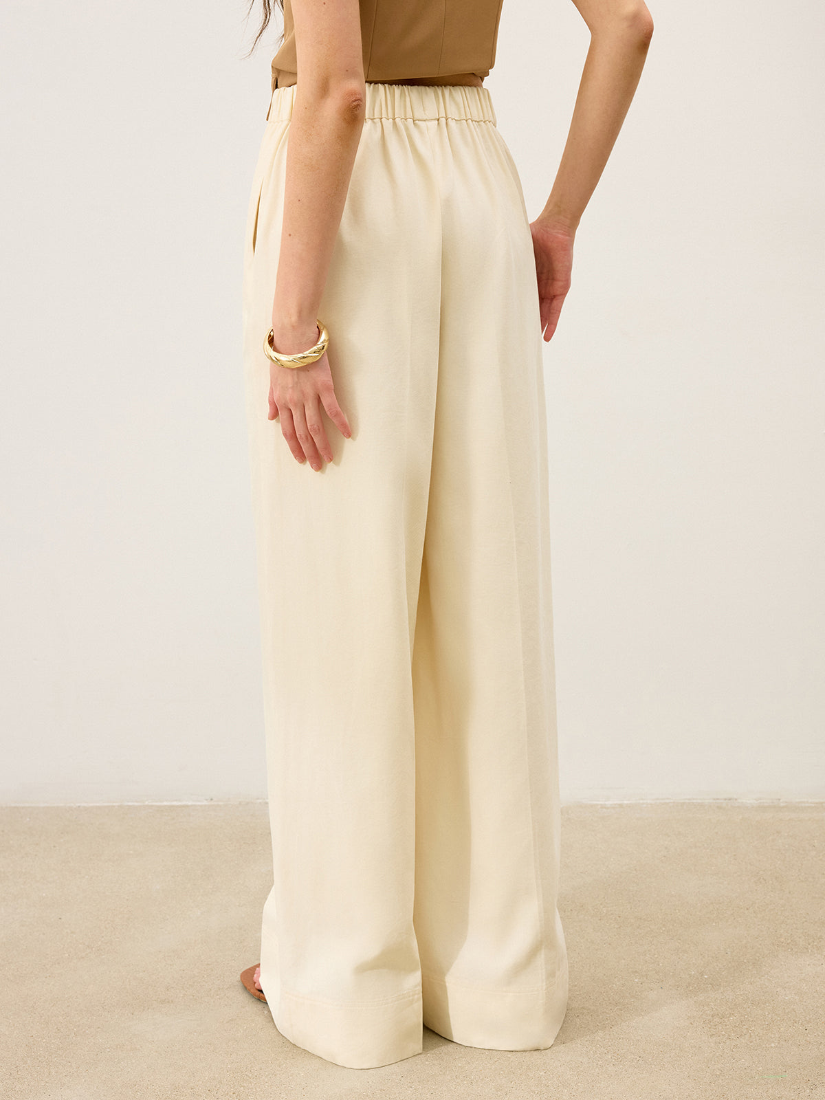 Pocketed Wide-Leg Pants-Chicvia