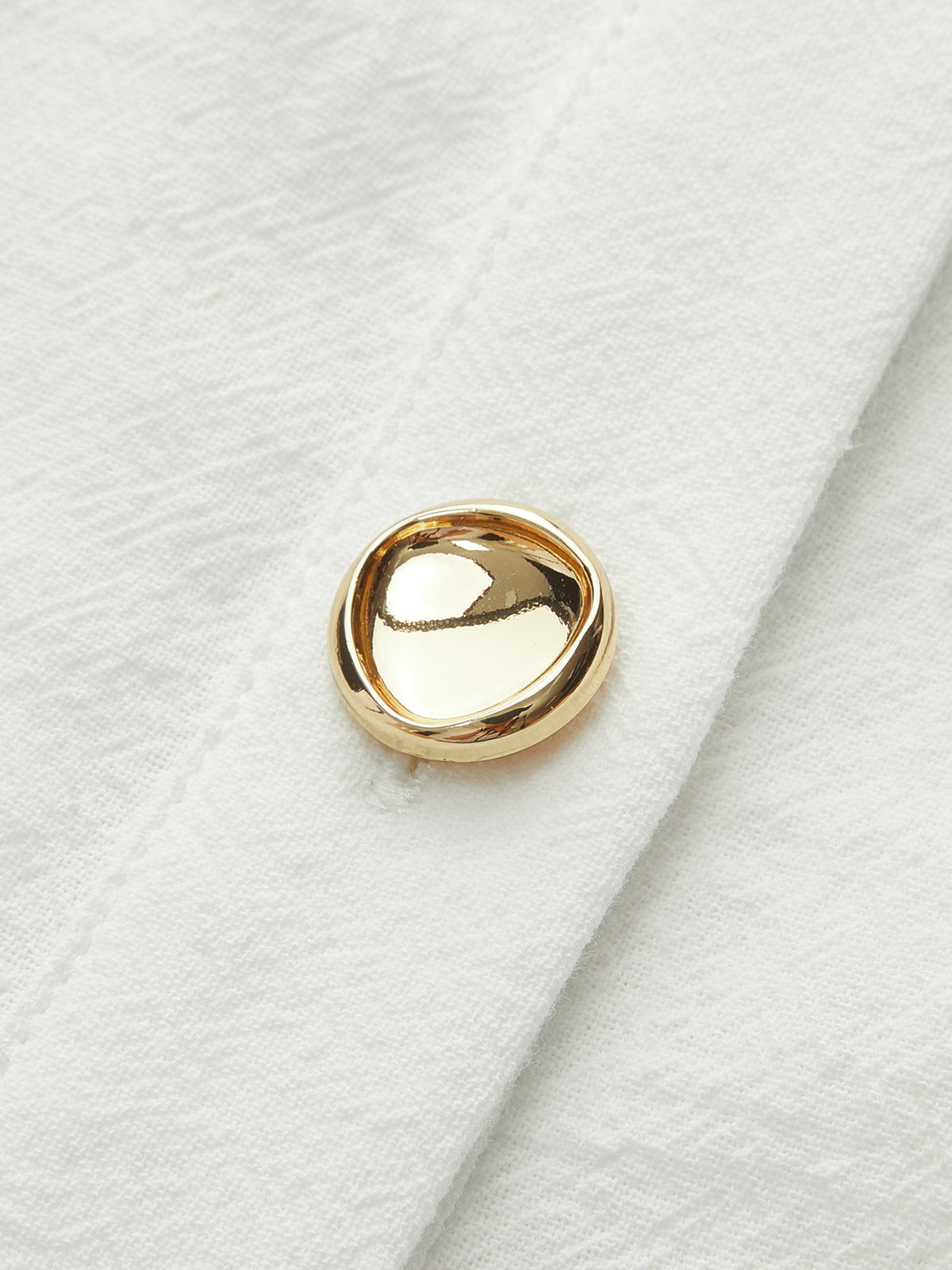 Color-Blocked Short-Sleeved Shirt-Chicvia