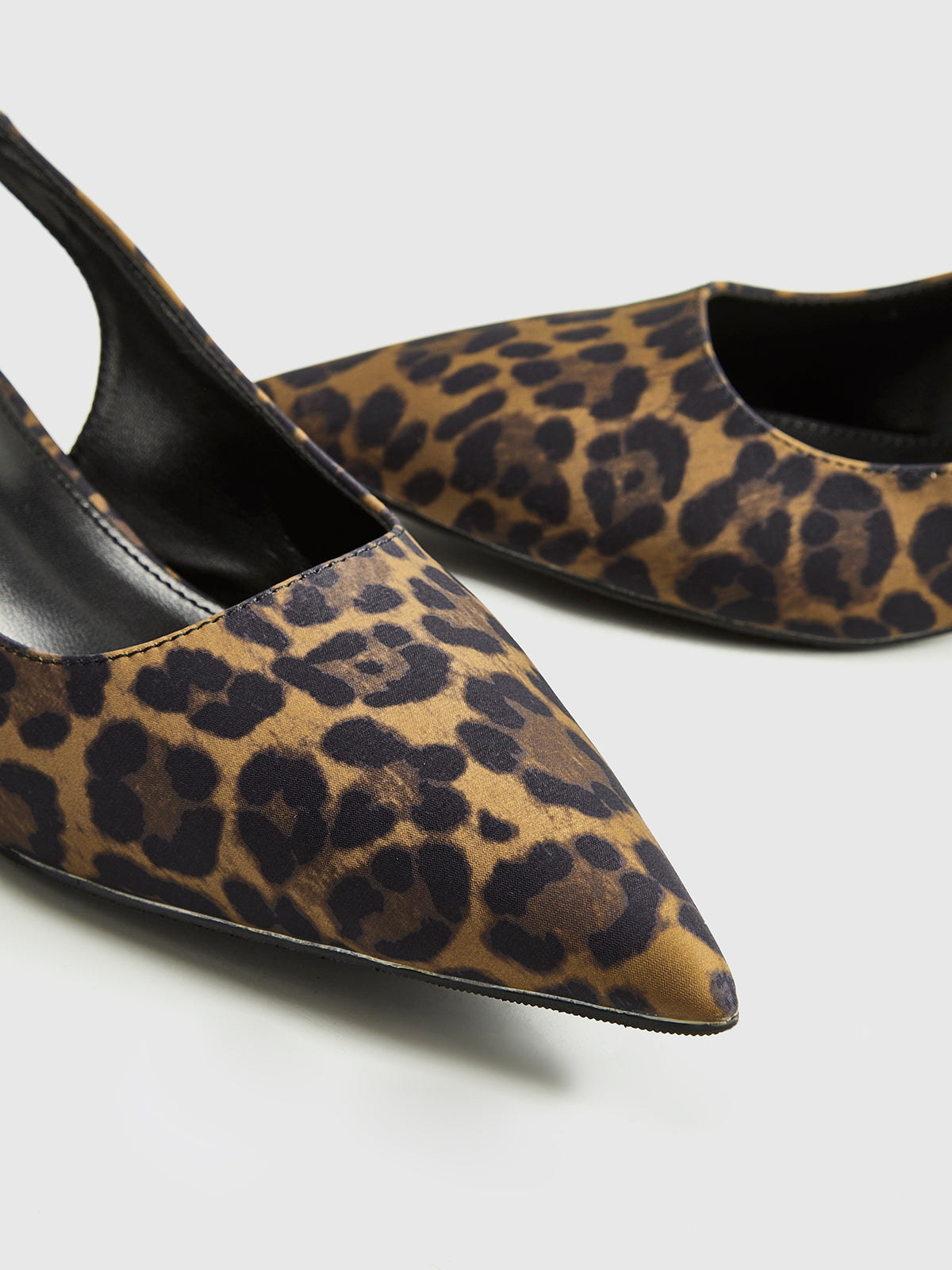 Leopard Kitten Slingback Pumps-Chicvia