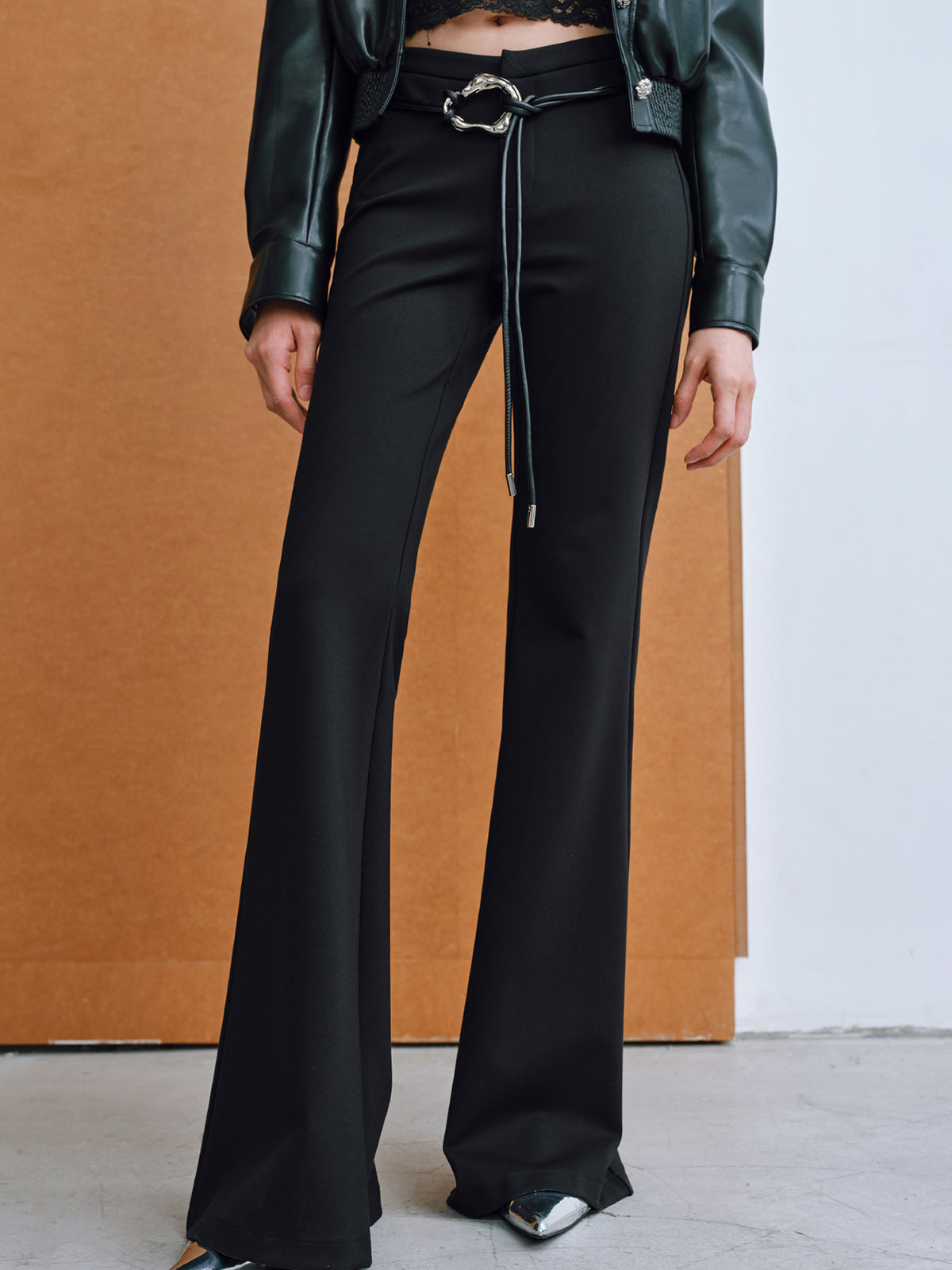 Minimalist Double-Rope Lariat Belt-Chicvia