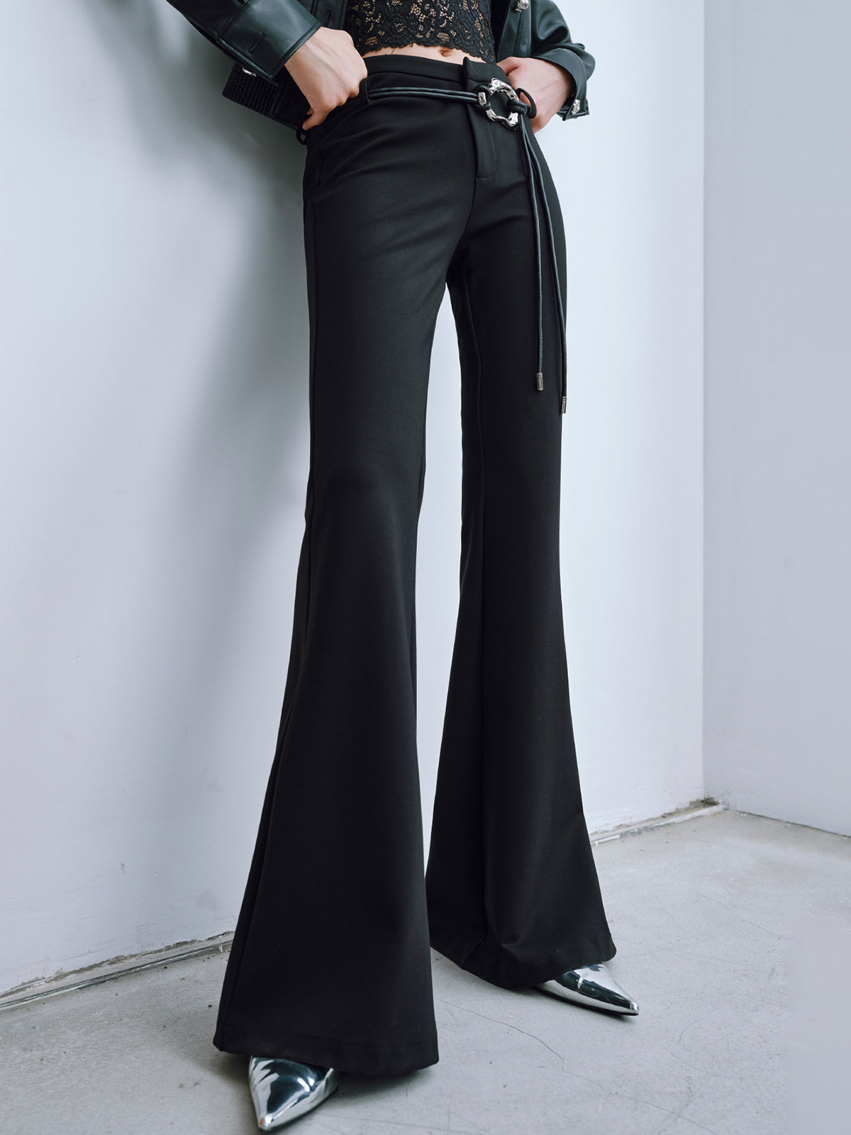 Minimalist Double-Rope Lariat Belt-Chicvia