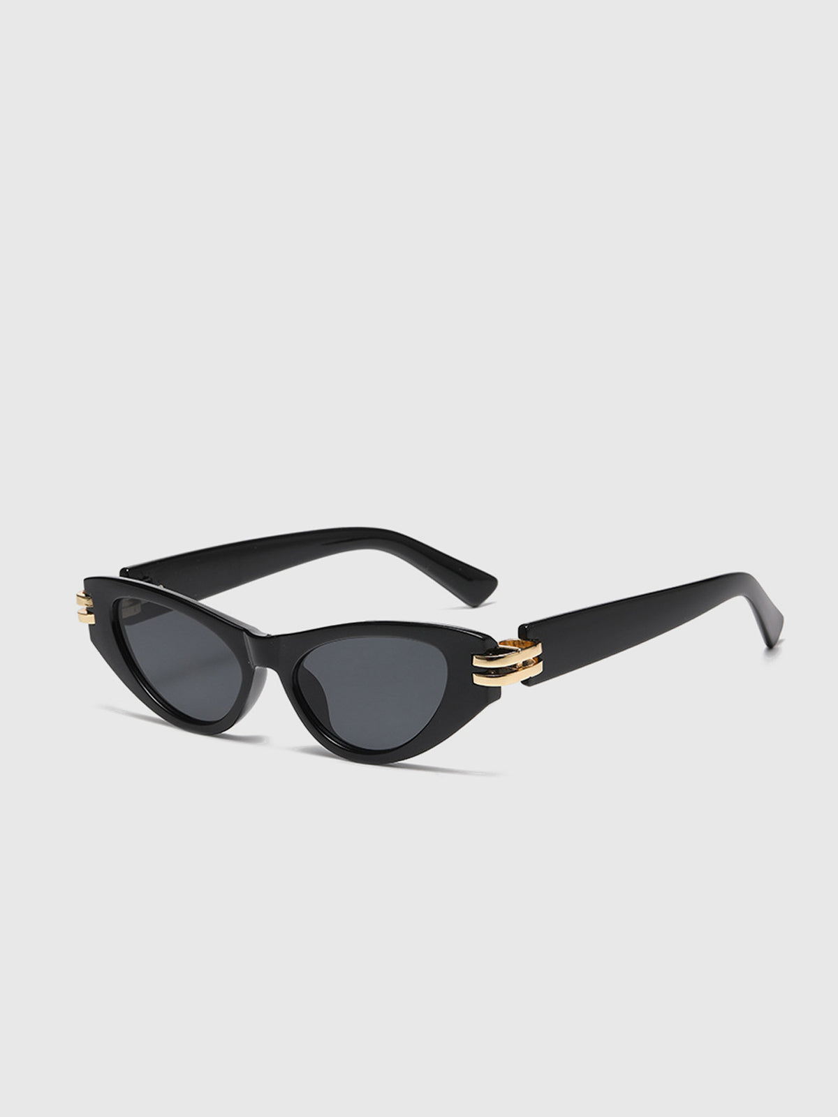Cat Eye Black Frame Sunglasses-Chicvia